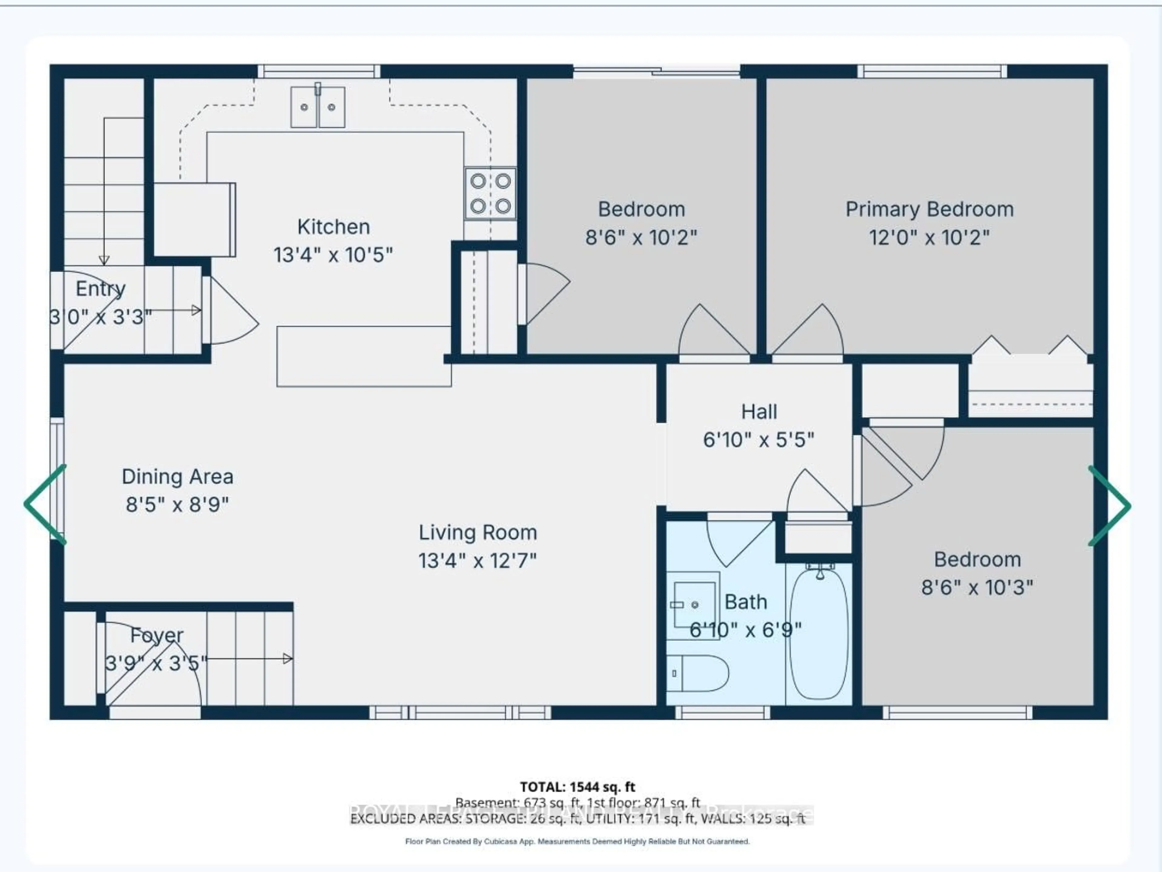 Floor plan for 1548 Dale St, London East Ontario N5V 1X9