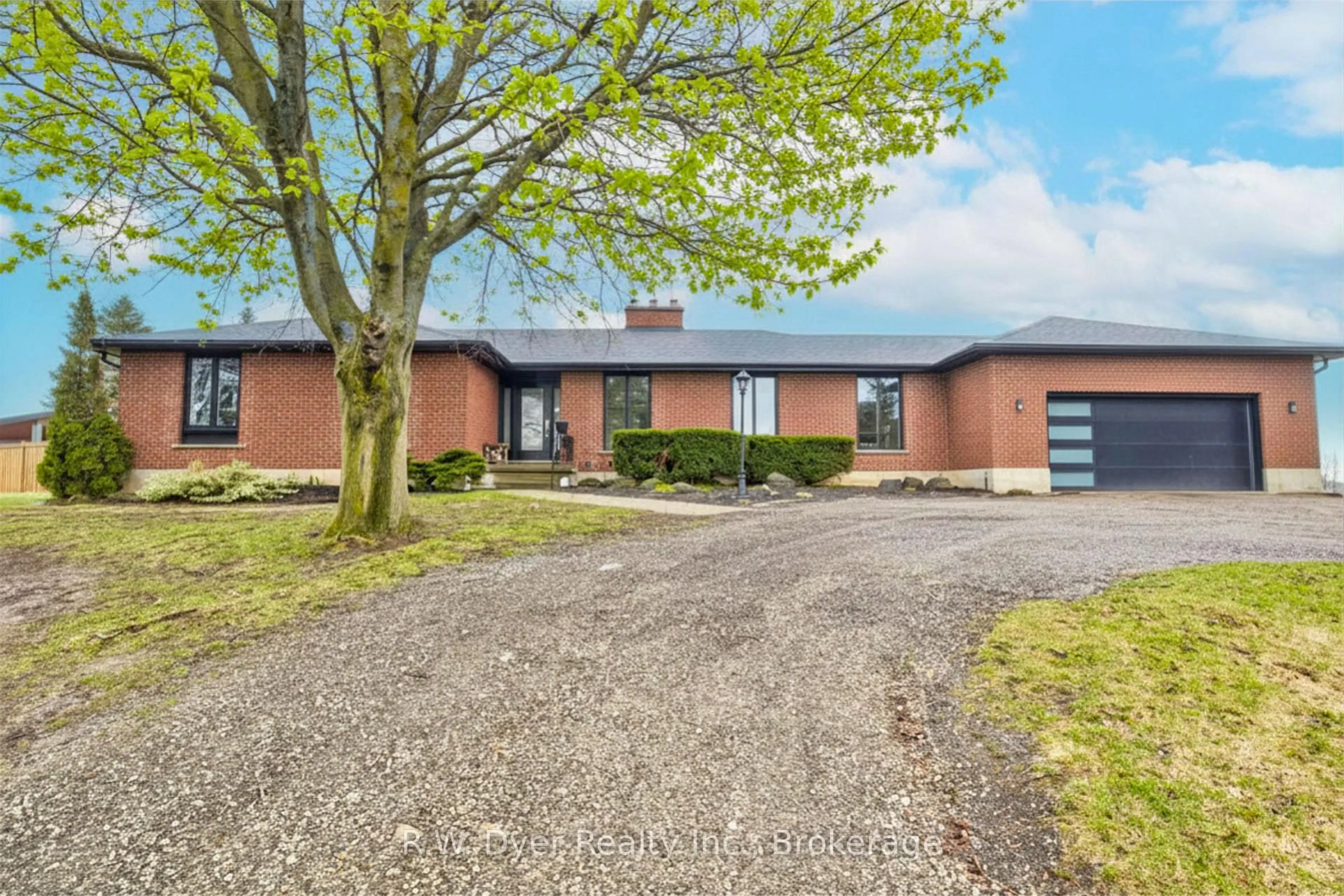 Home with brick exterior material, street for 282 German School Rd, Brant Ontario N3L 3E1