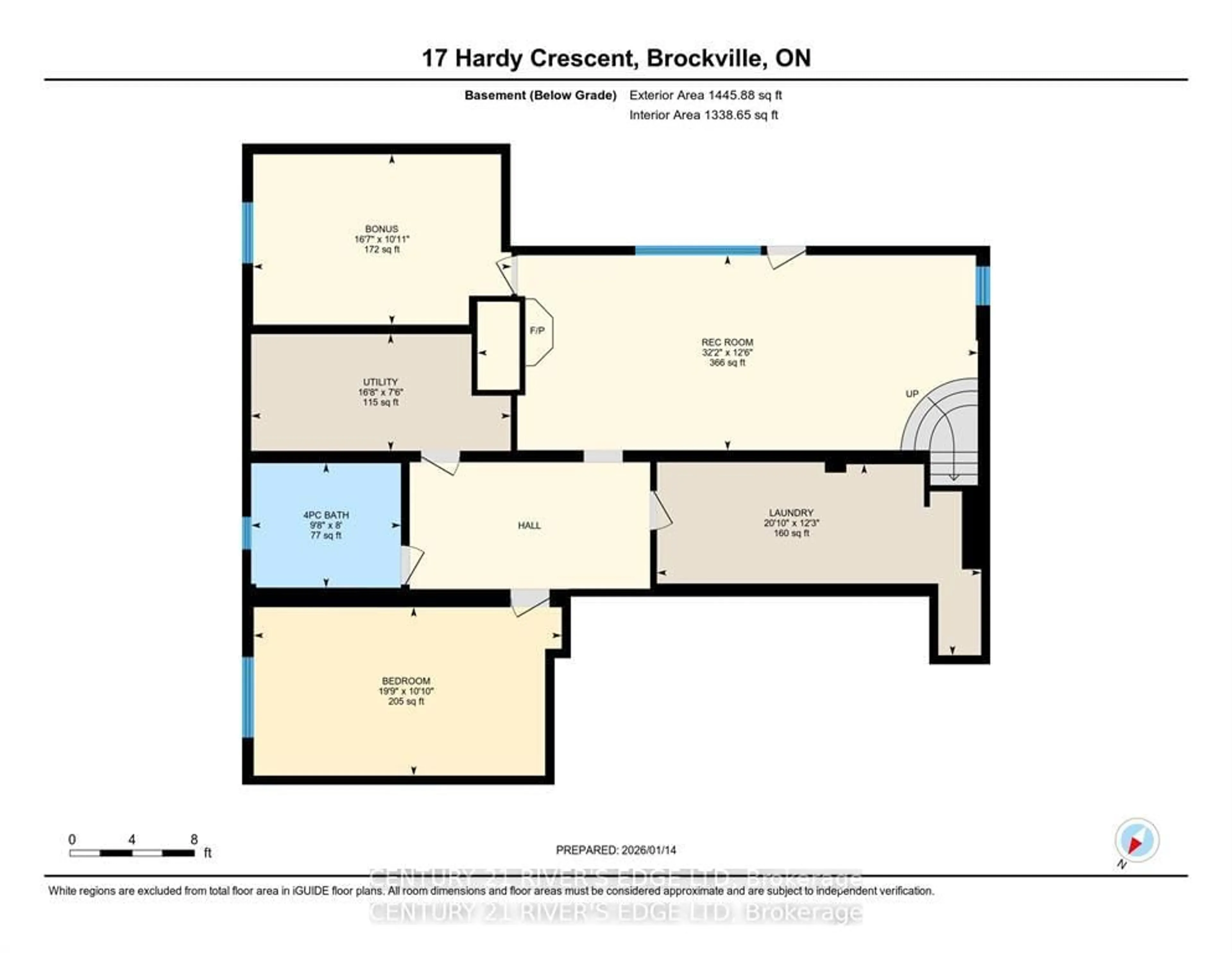 Floor plan for 17 Hardy Cres, Brockville Ontario K6V 3A2