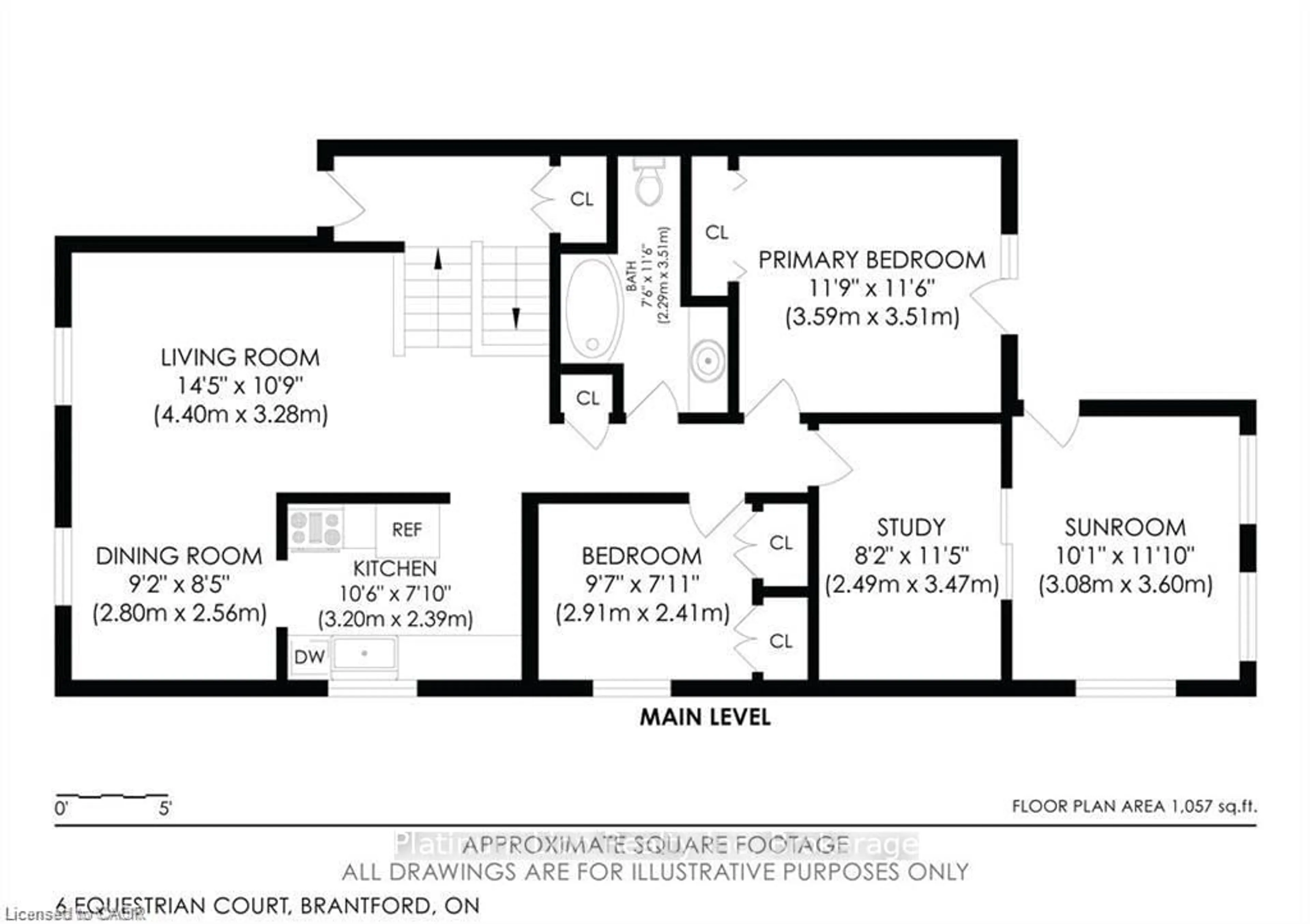 Floor plan for 6 Equestrian Crt, Brantford Ontario N3P 1H1
