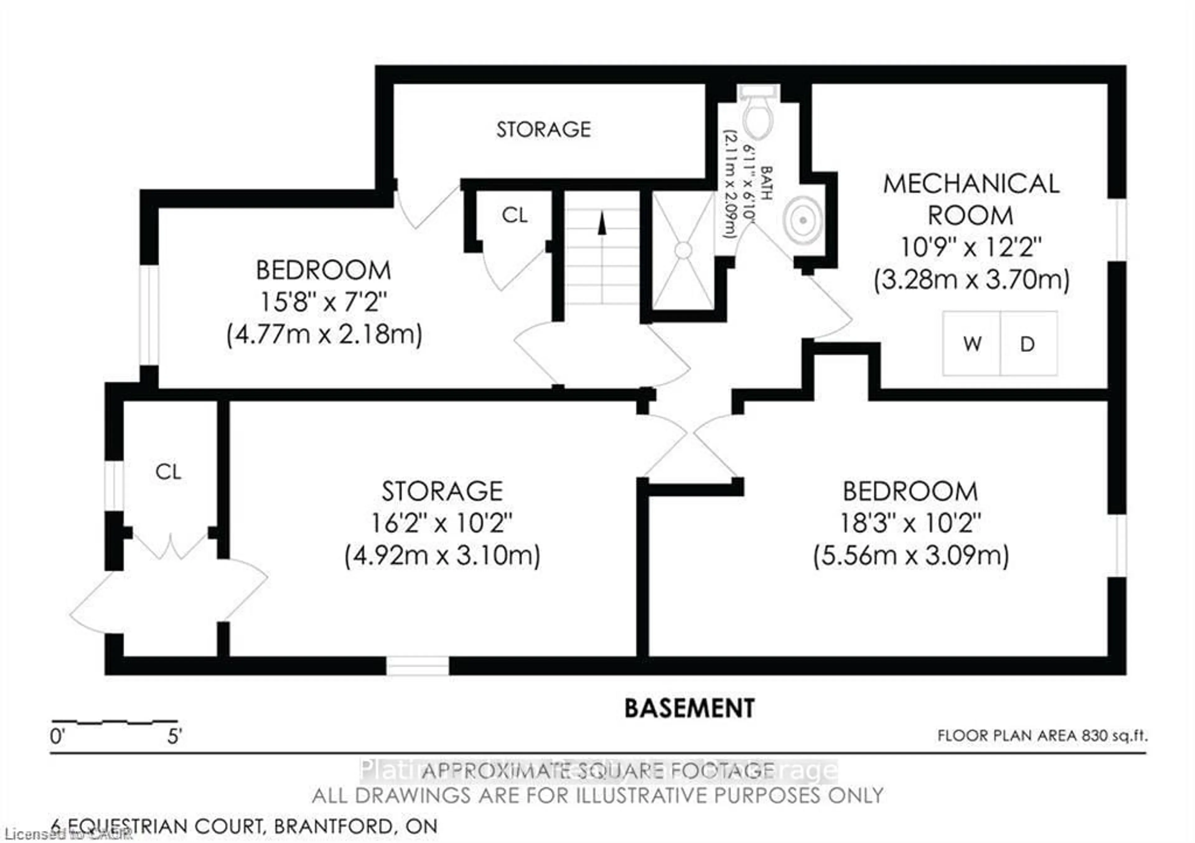 Floor plan for 6 Equestrian Crt, Brantford Ontario N3P 1H1
