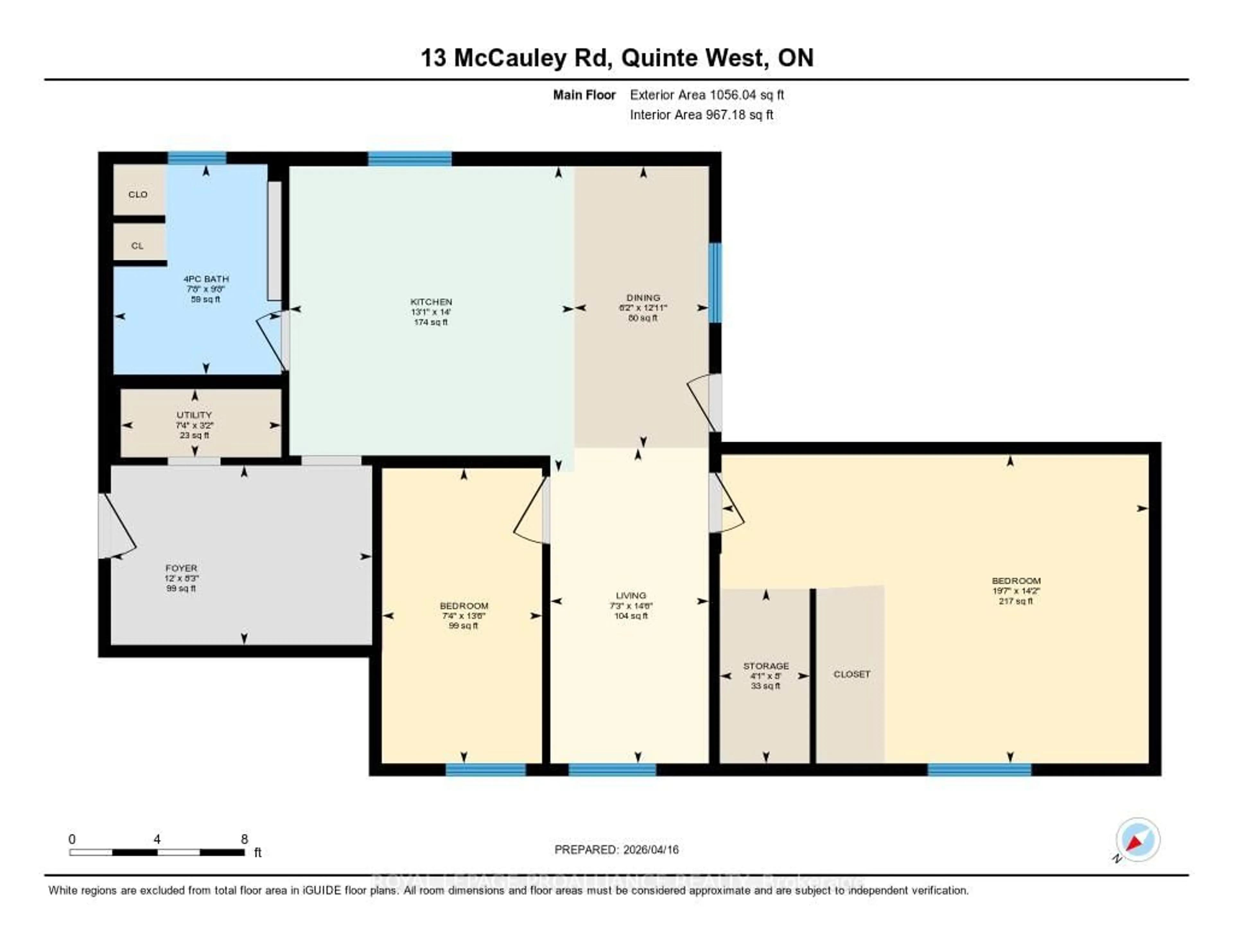 Floor plan for 13 McCauley Rd, Quinte West Ontario K8V 5P6