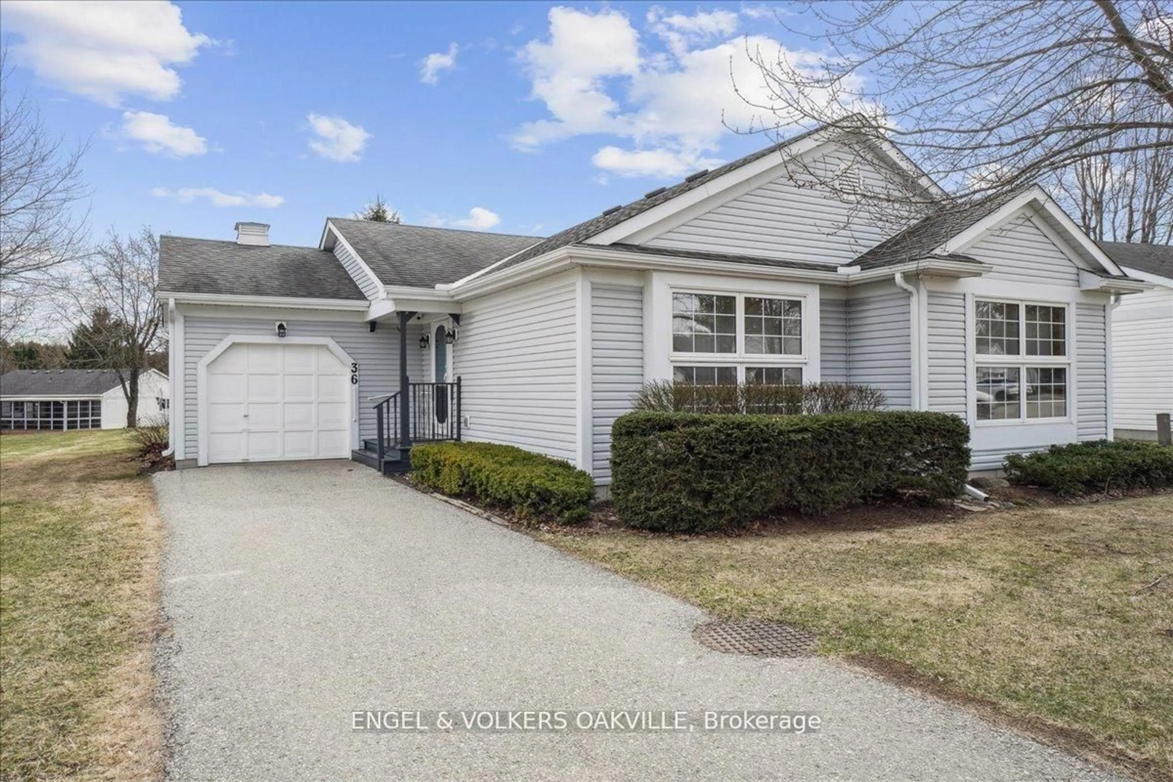 Home with vinyl exterior material, street for 36 White Bark Way, Centre Wellington Ontario N0B 1J0