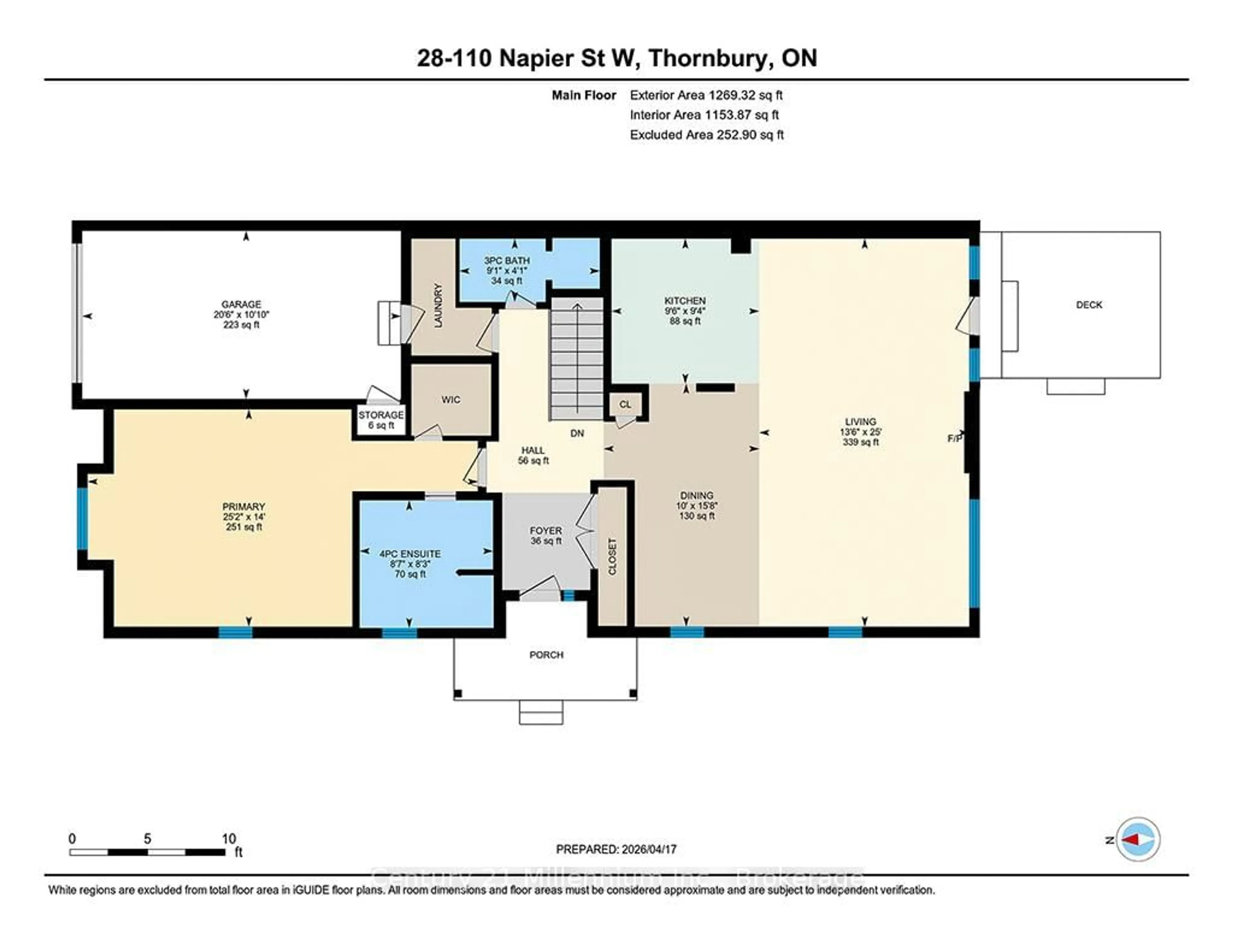 Floor plan for 110 Napier St #28, Blue Mountains Ontario N0H 2P0