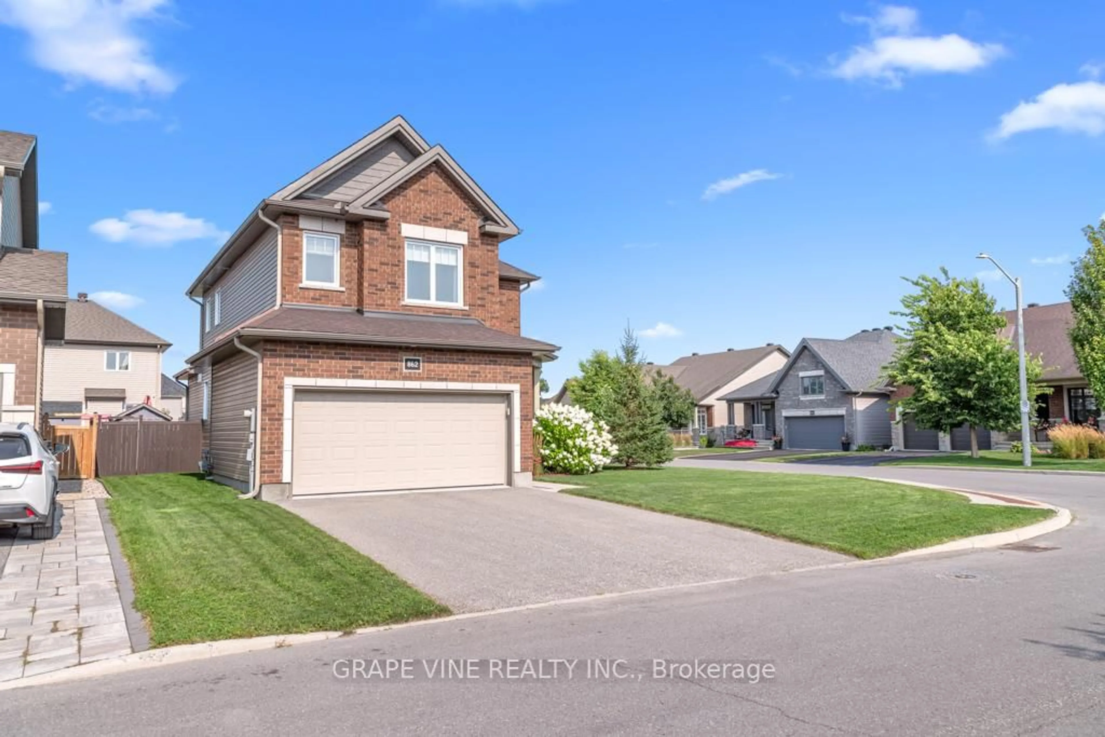 Home with brick exterior material, street for 862 Oat Straw Way, Ottawa Ontario K1T 0M2