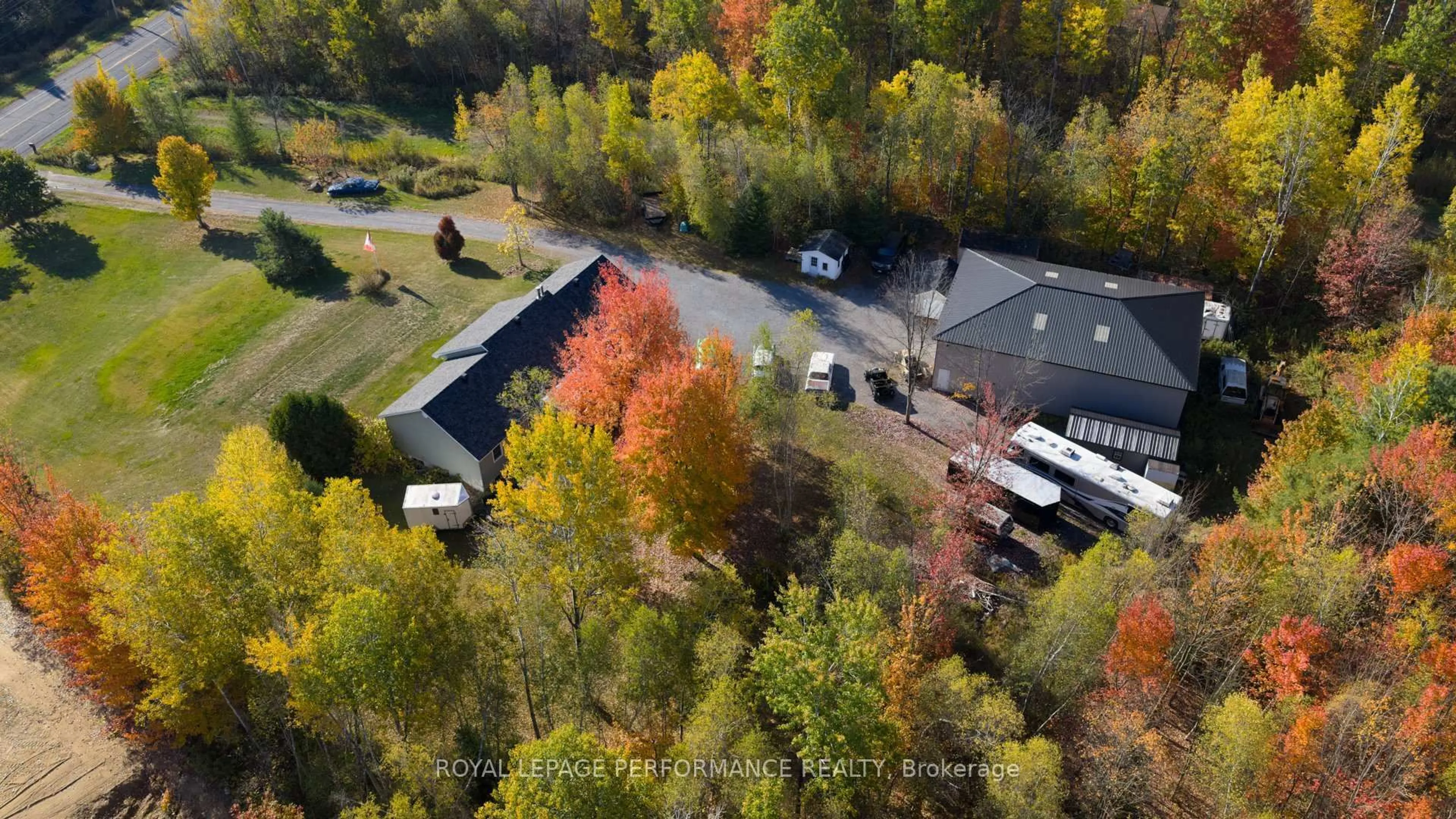 A pic from outside/outdoor area/front of a property/back of a property/a pic from drone, forest/trees view for 2150 County Road 14 Rd, Hawkesbury Ontario K0B 1B0