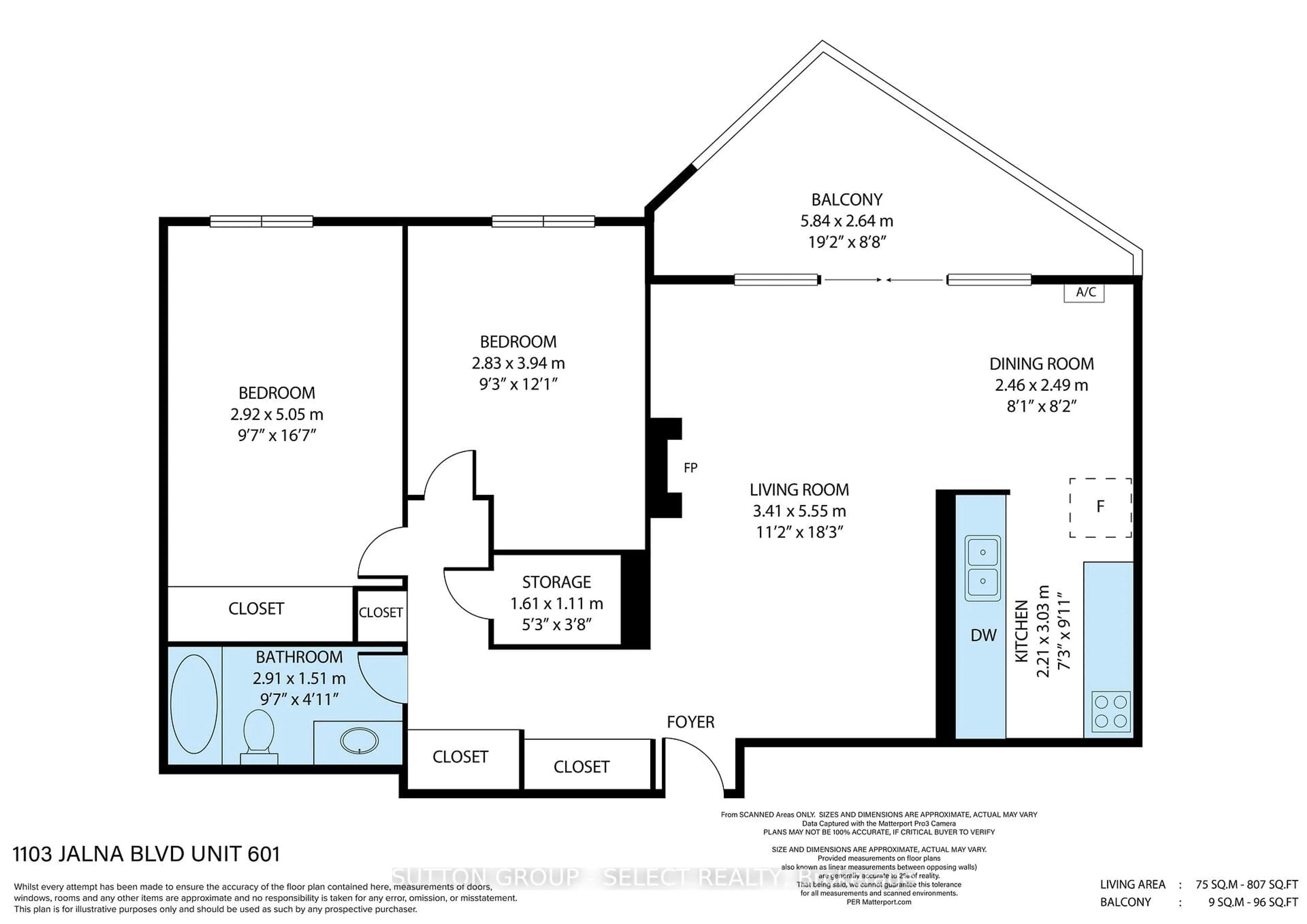 Floor plan for 1103 Jalna Blvd #601, London South Ontario N6E 2W8