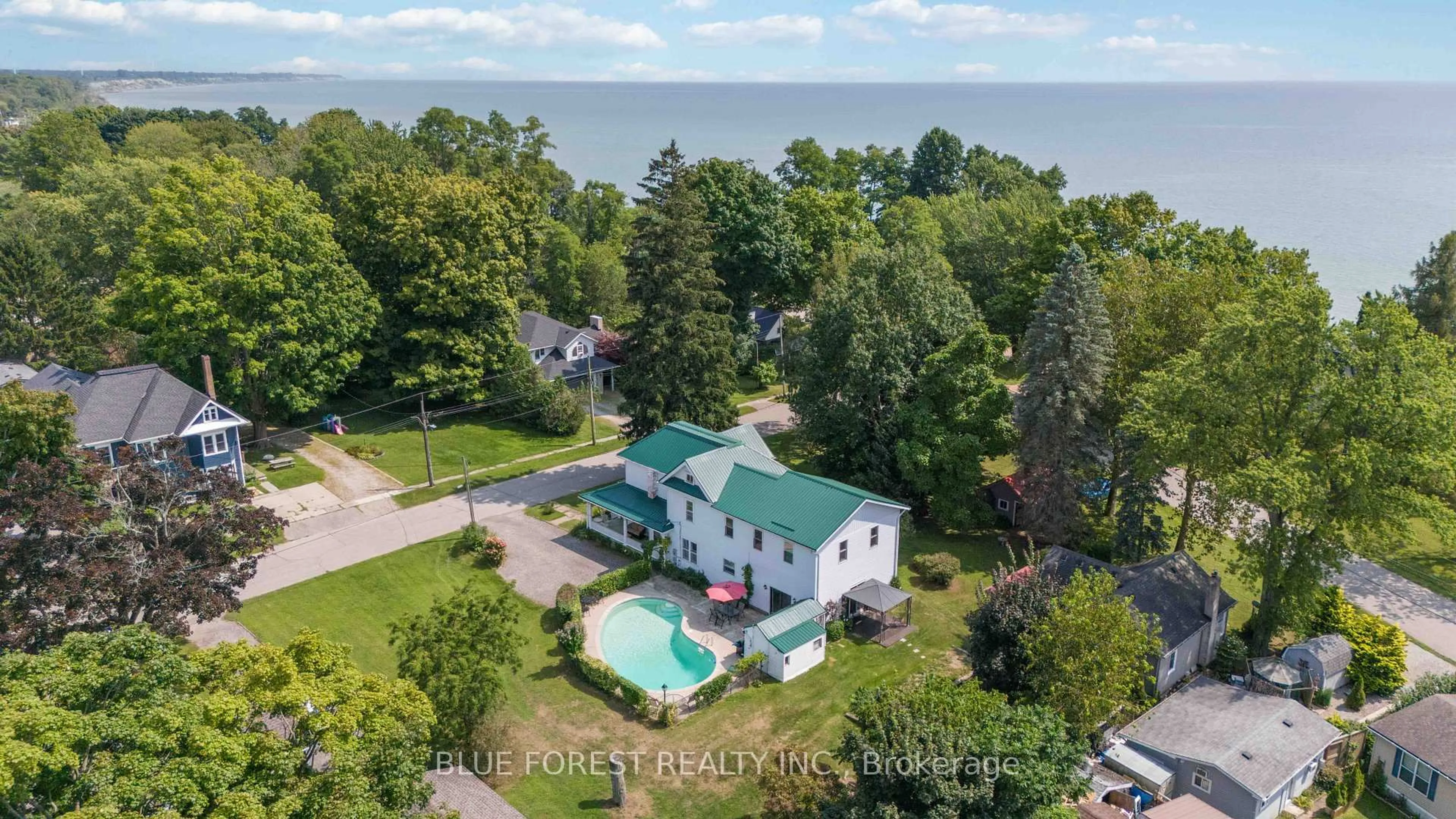A pic from outside/outdoor area/front of a property/back of a property/a pic from drone, water/lake/river/ocean view for 13 Victoria St, Bayham Ontario N0J 1T0