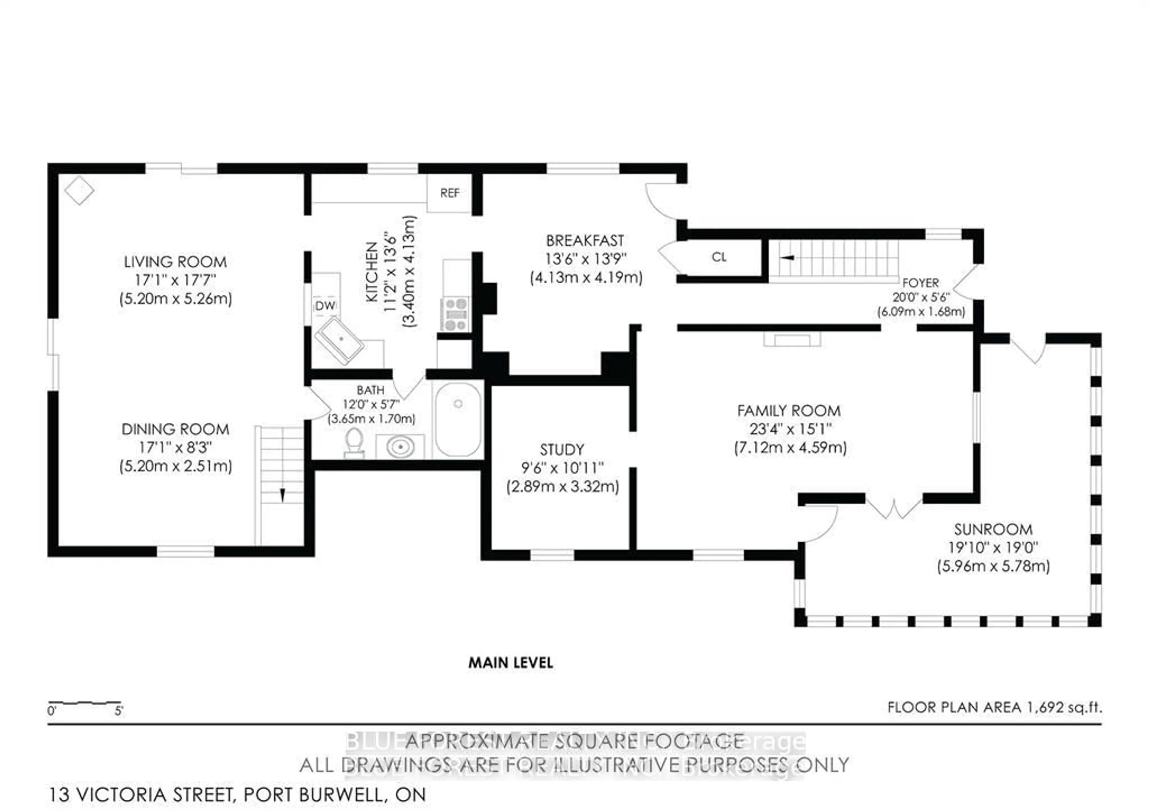 Floor plan for 13 Victoria St, Bayham Ontario N0J 1T0