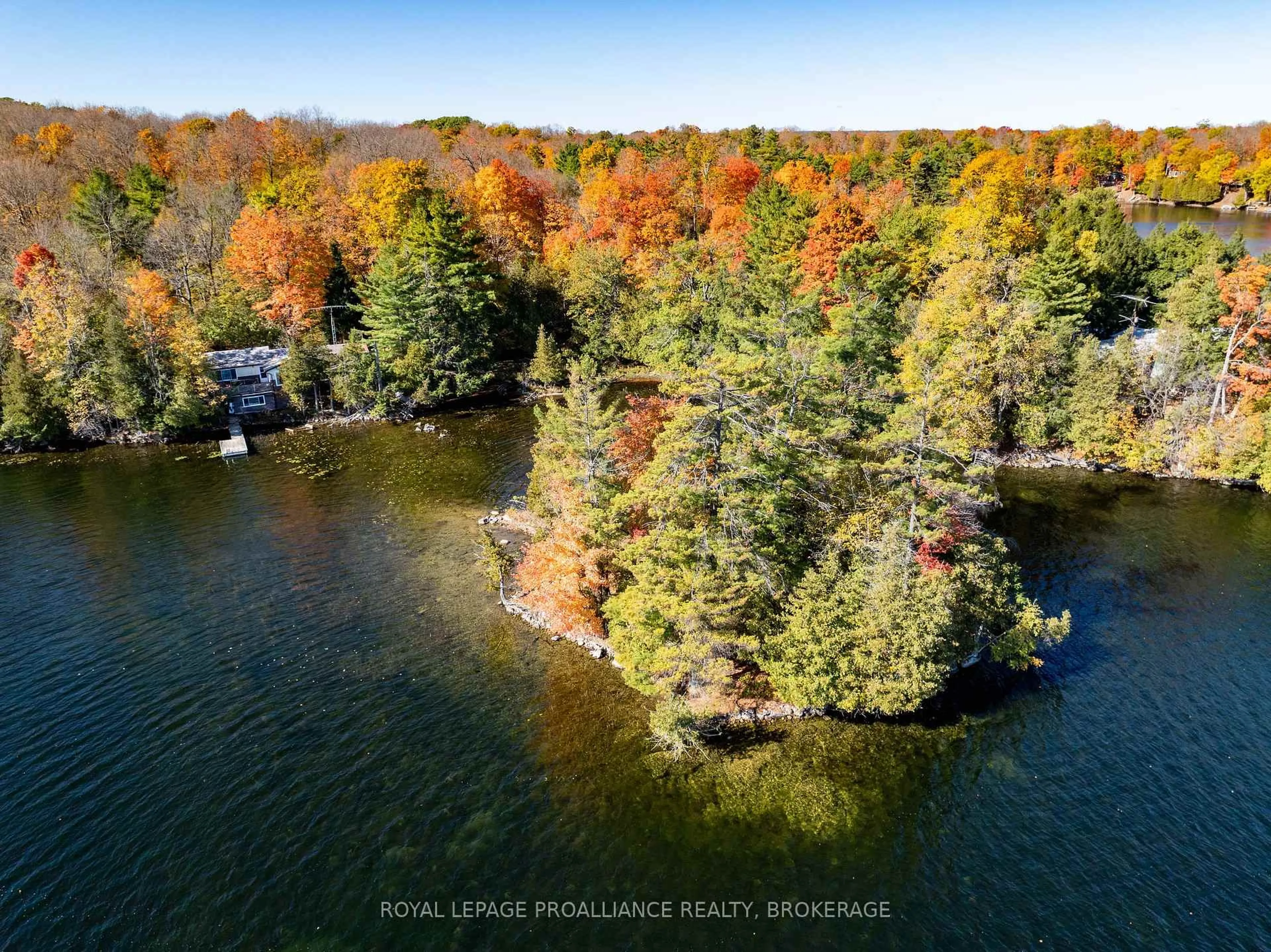 A pic from outside/outdoor area/front of a property/back of a property/a pic from drone, water/lake/river/ocean view for 411 Indian Lake Rd, Rideau Lakes Ontario K0G 1E0