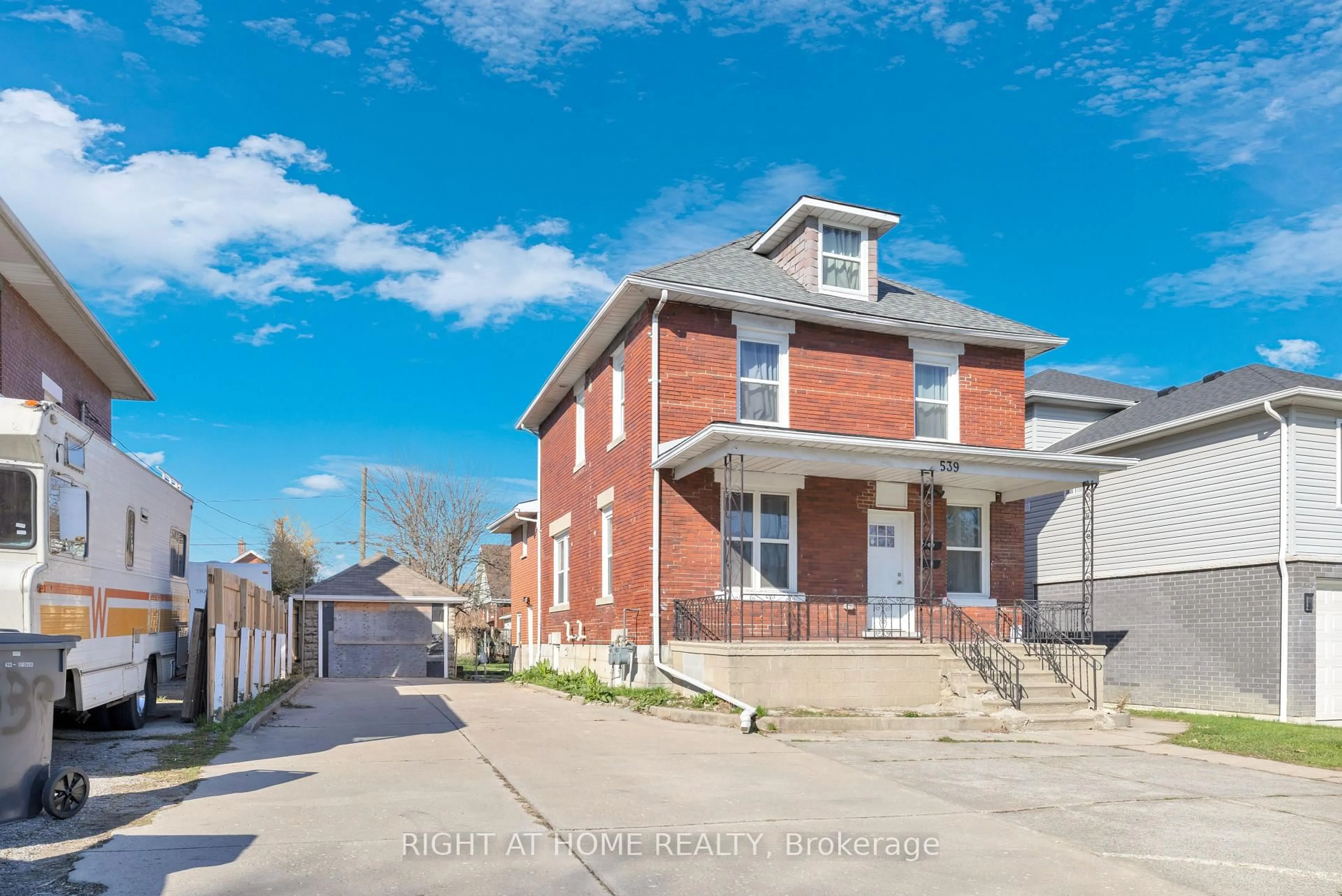Home with brick exterior material, street for 539 Campbell Ave, Windsor Ontario N9B 2H5