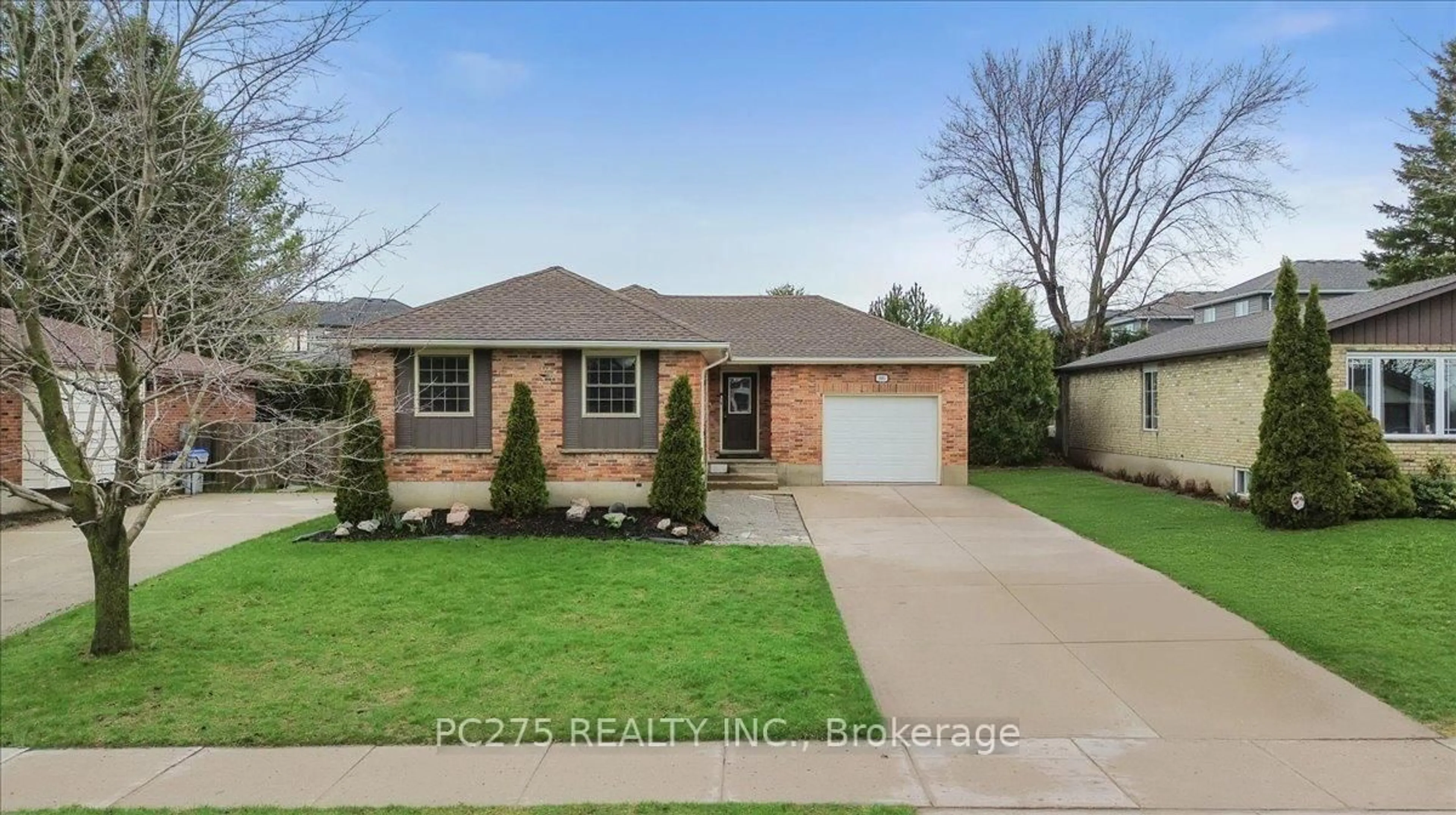 Home with brick exterior material, street for 105 Gibson Cres, Lucan Biddulph Ontario N0M 2J0