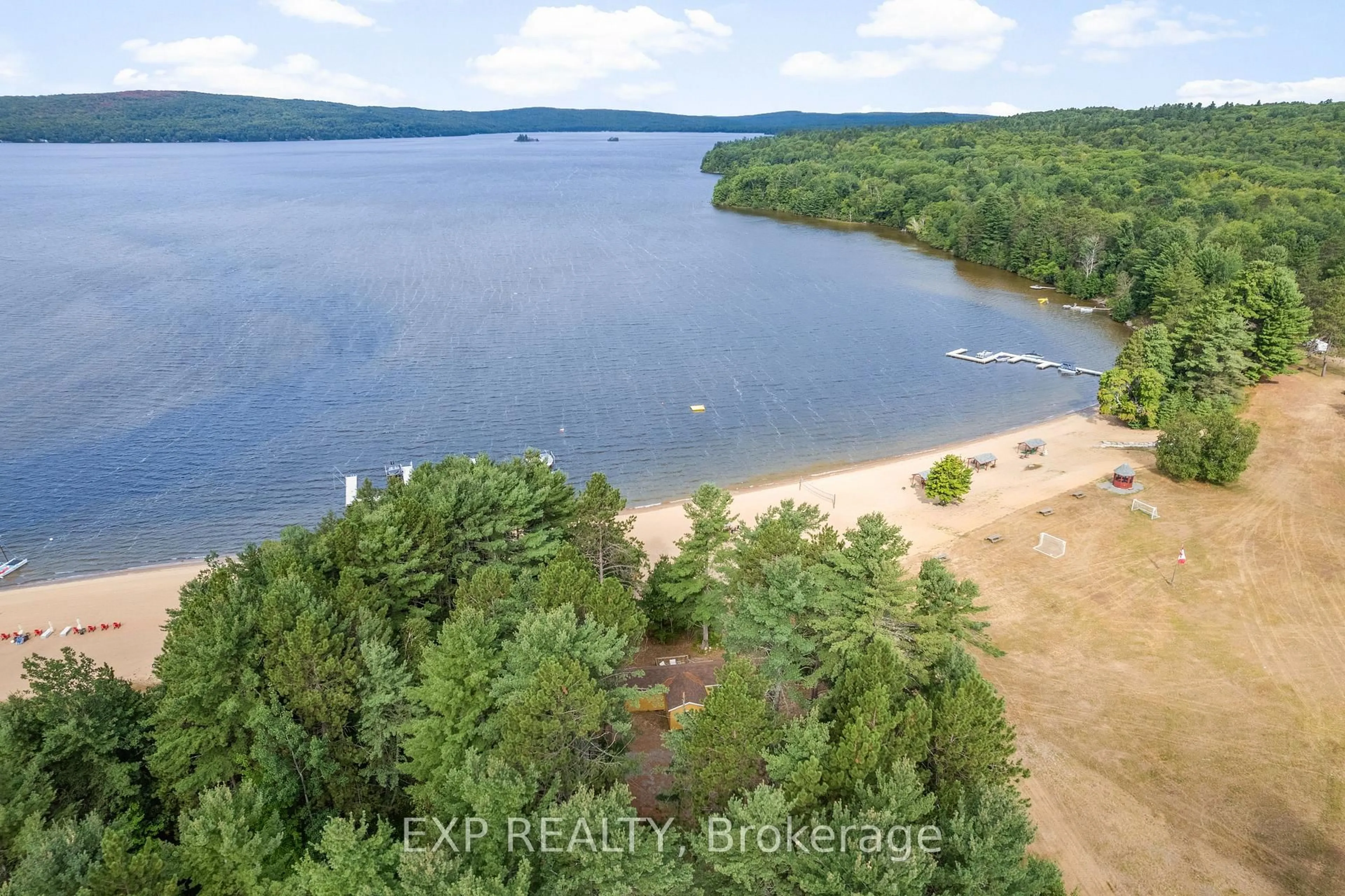 A pic from outside/outdoor area/front of a property/back of a property/a pic from drone, water/lake/river/ocean view for 148 Sandy Shores Tr, Barry's Bay Ontario K0J 1B0