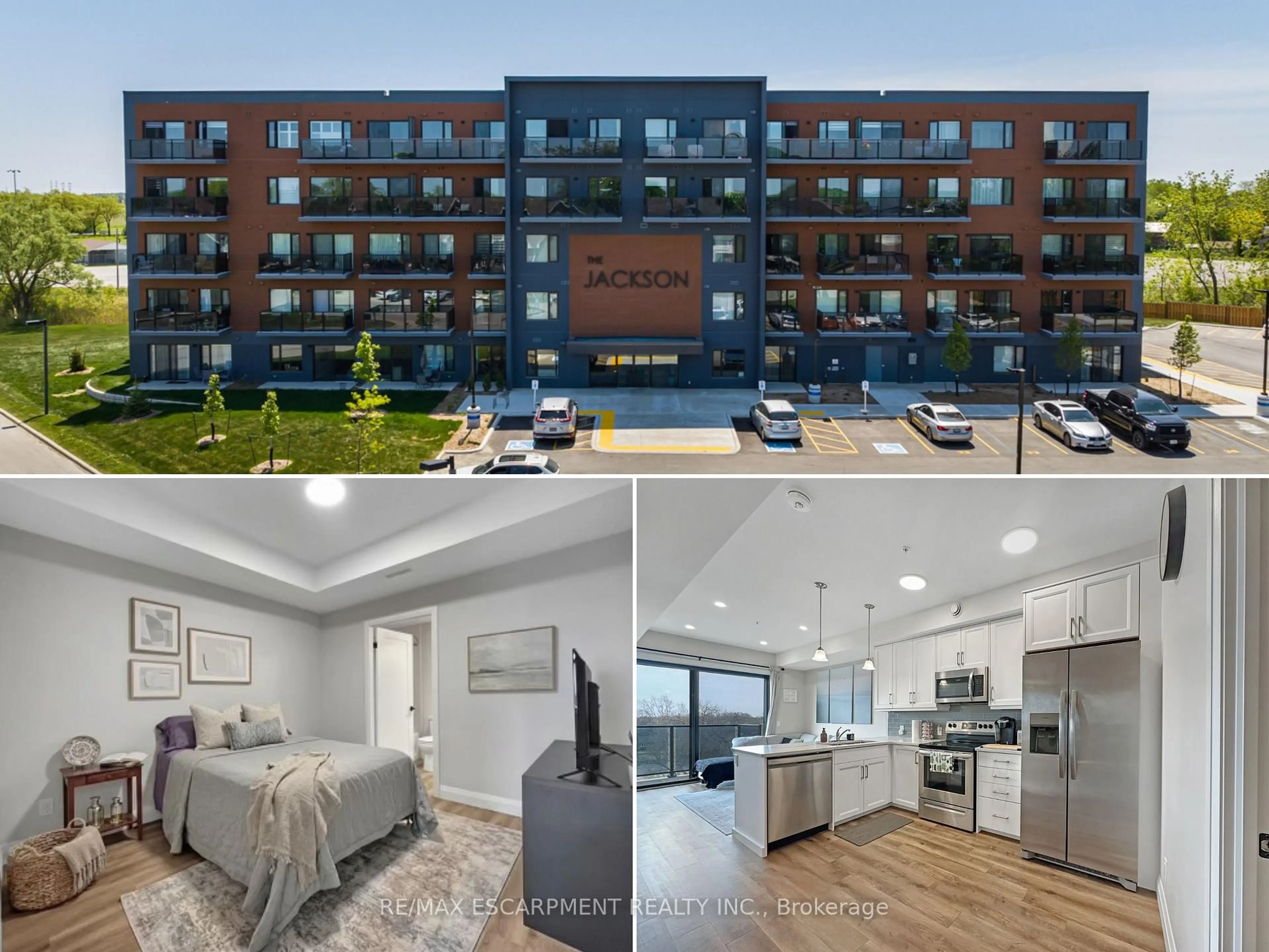 A pic from outside/outdoor area/front of a property/back of a property/a pic from drone, unknown for 64 Main St #409, Haldimand Ontario N0A 1H0