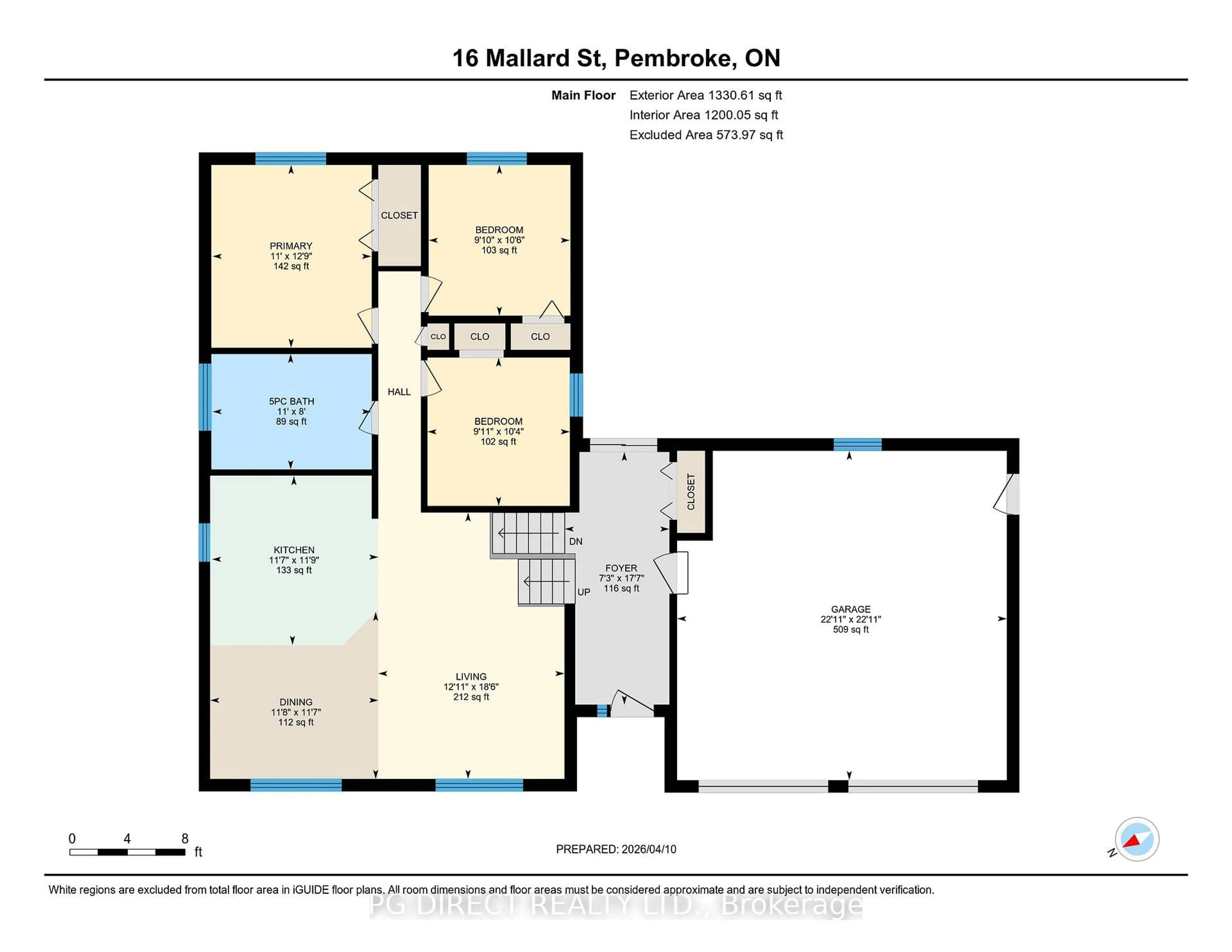 Floor plan for 16 Mallard St, Pembroke Ontario K8A 8N9