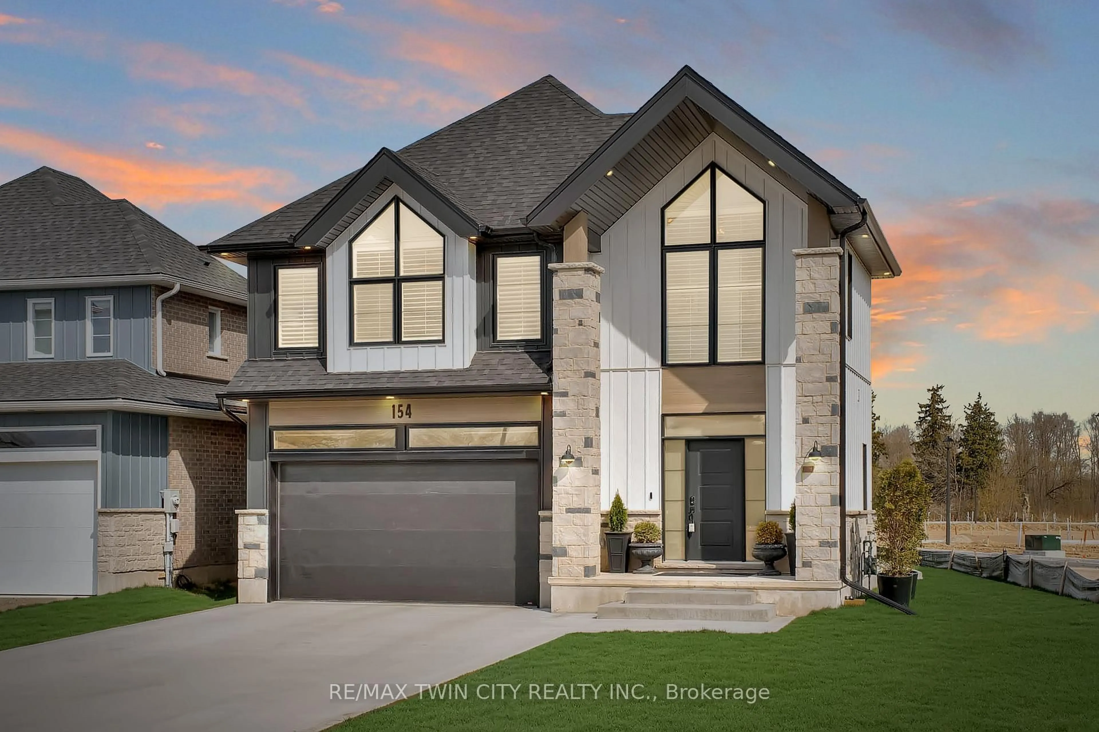 Home with brick exterior material, street for 154 Dempsey Dr, Stratford Ontario N5A 0R5