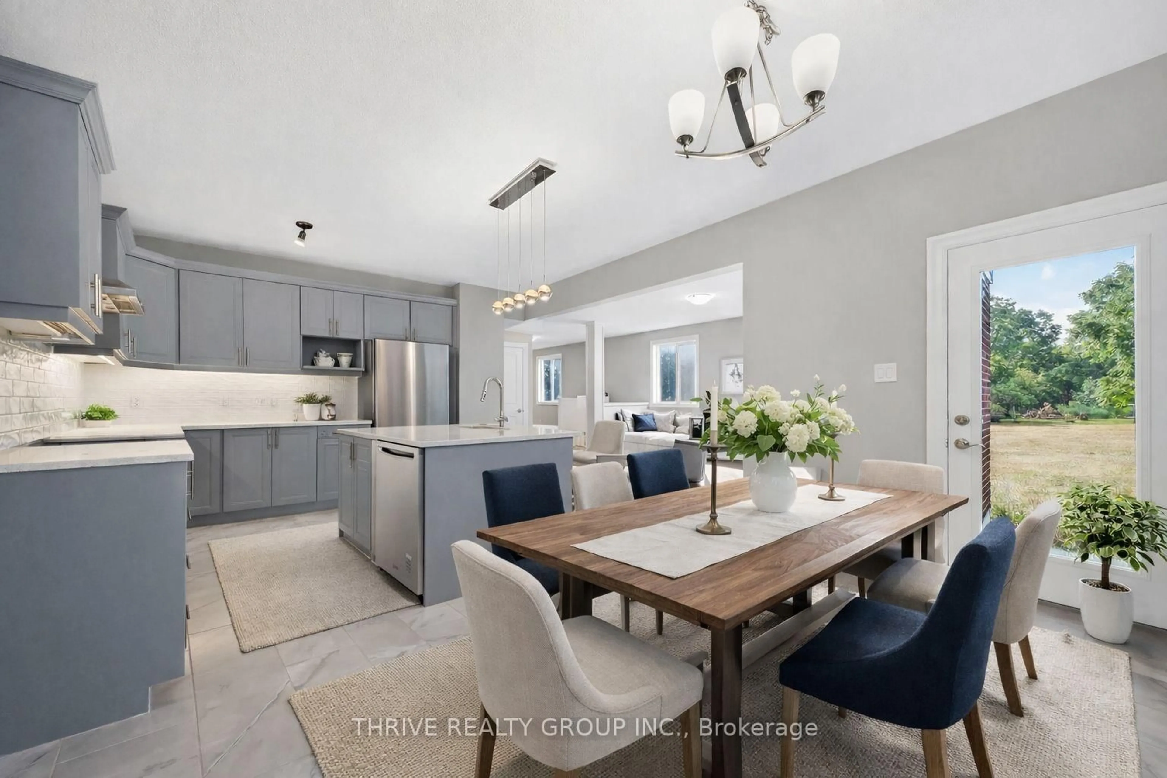 Open concept kitchen, ceramic/tile floor for 3465 ORIOLE Circ, London South Ontario N6N 1K6