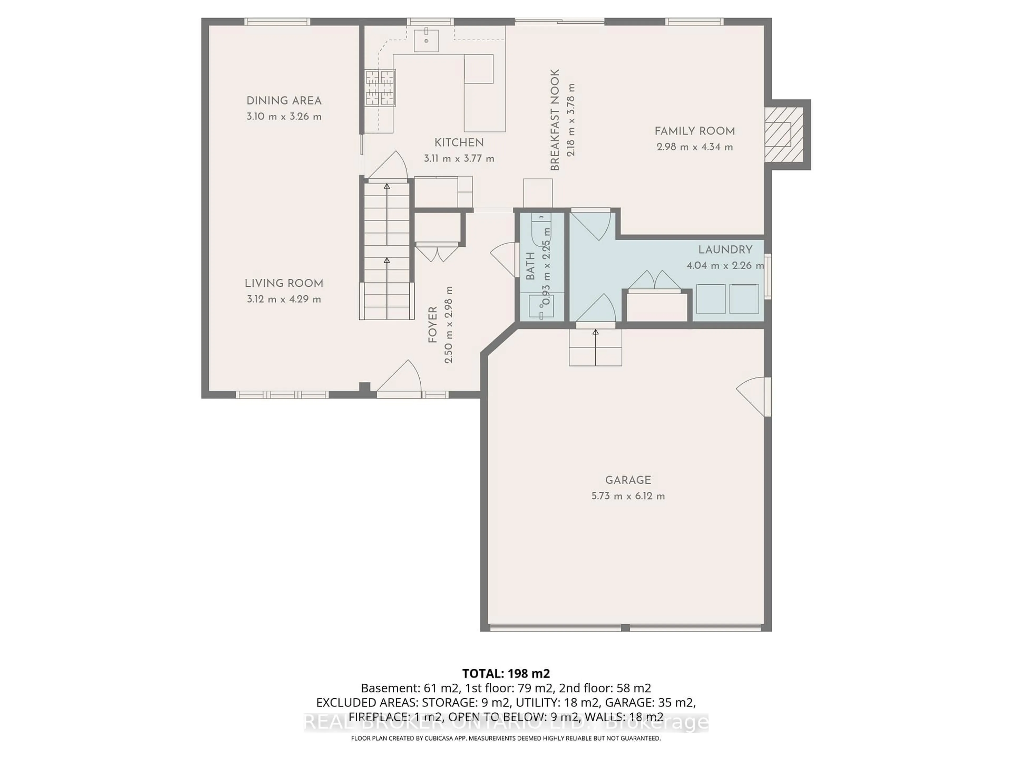 Floor plan for 527 Joseph St, Carleton Place Ontario K7C 4T9