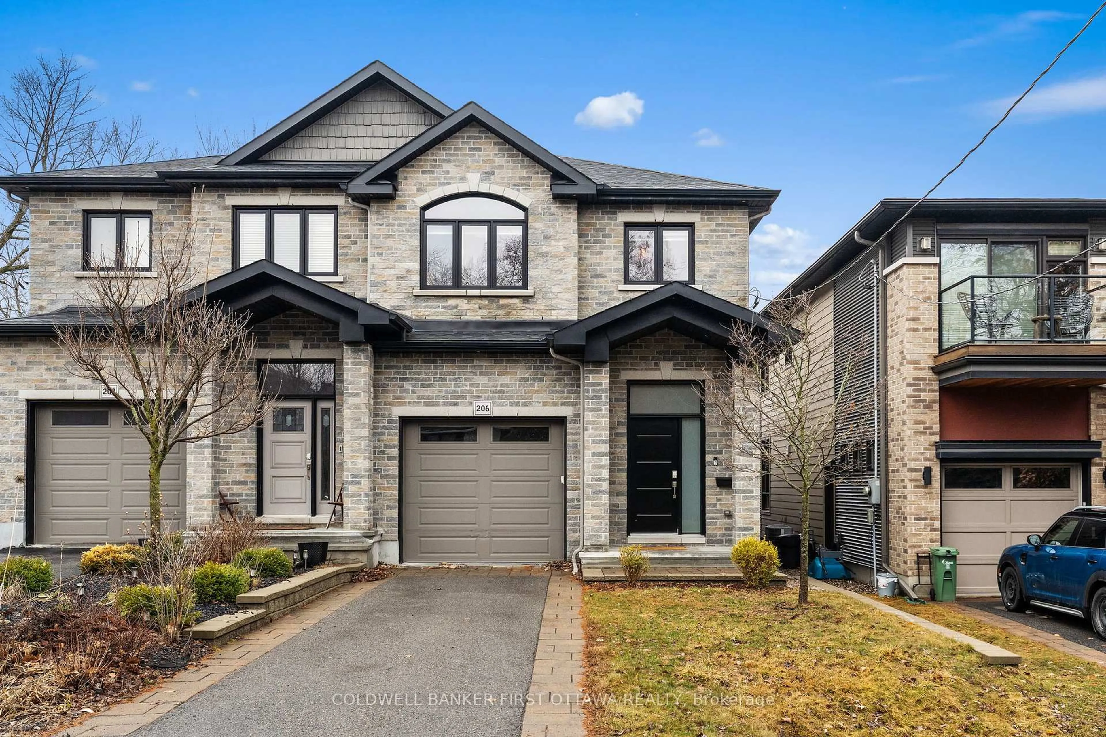 Home with brick exterior material, street for 206 Ancaster Ave, Ottawa Ontario K2B 5B3