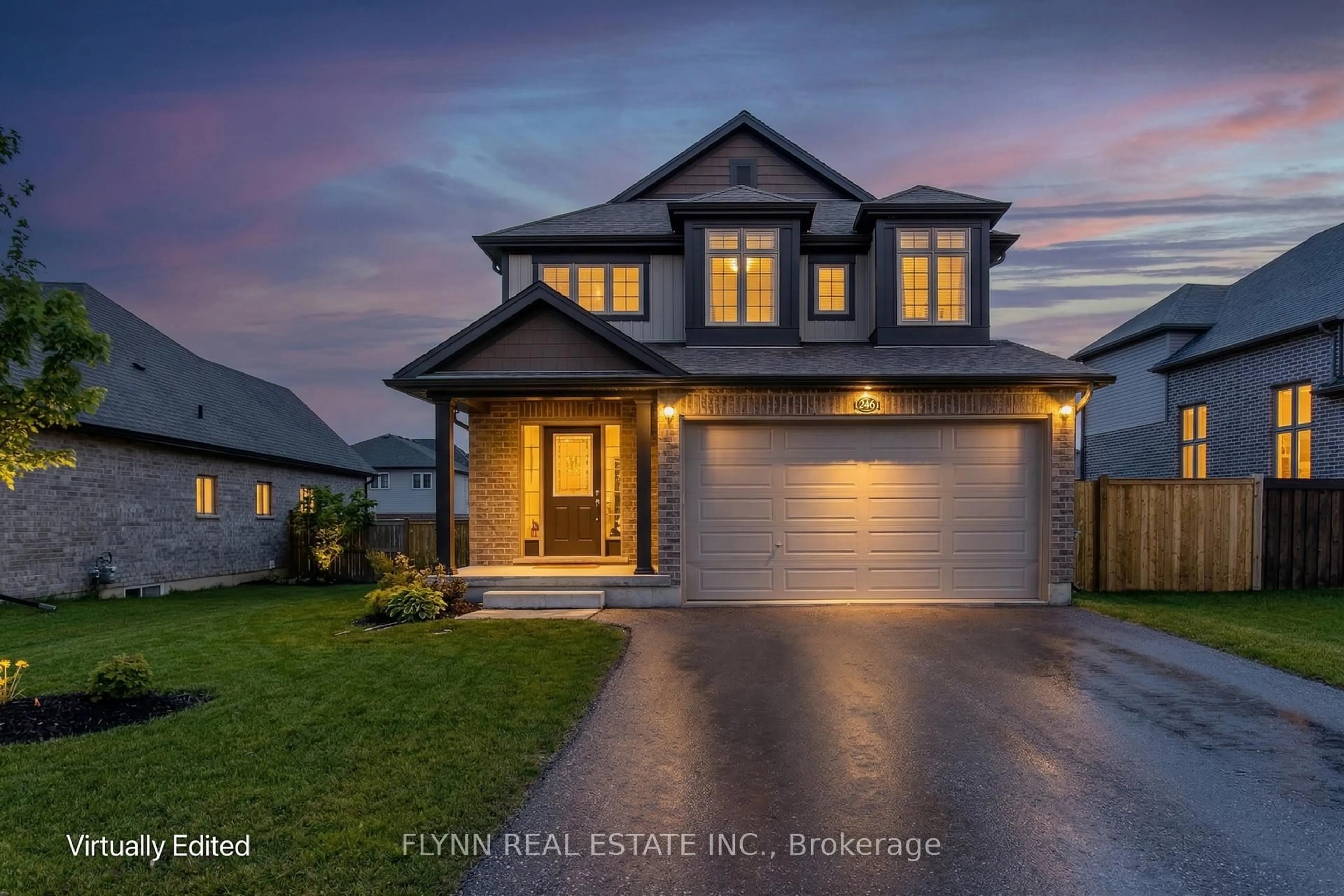 Home with brick exterior material, street for 246 Woodway Tr, Norfolk Ontario N3Y 0C7