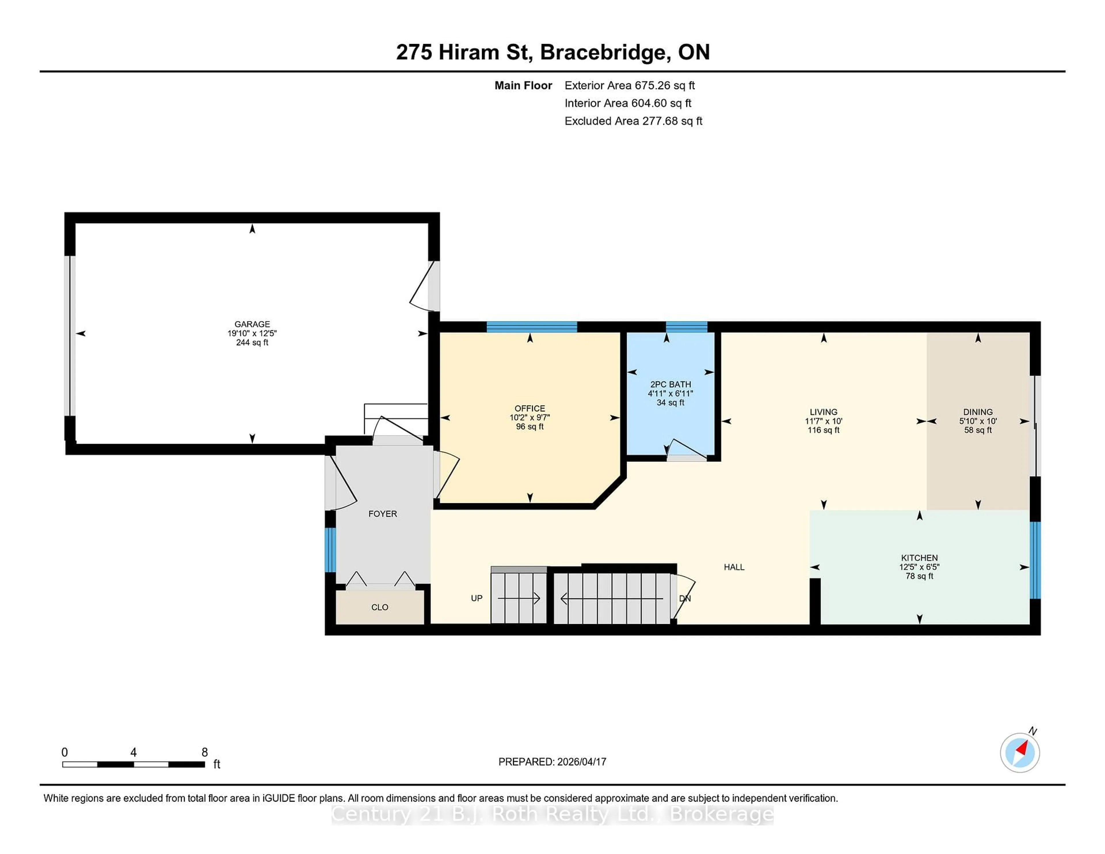 Floor plan for 275 Hiram St, Bracebridge Ontario P1L 1R7
