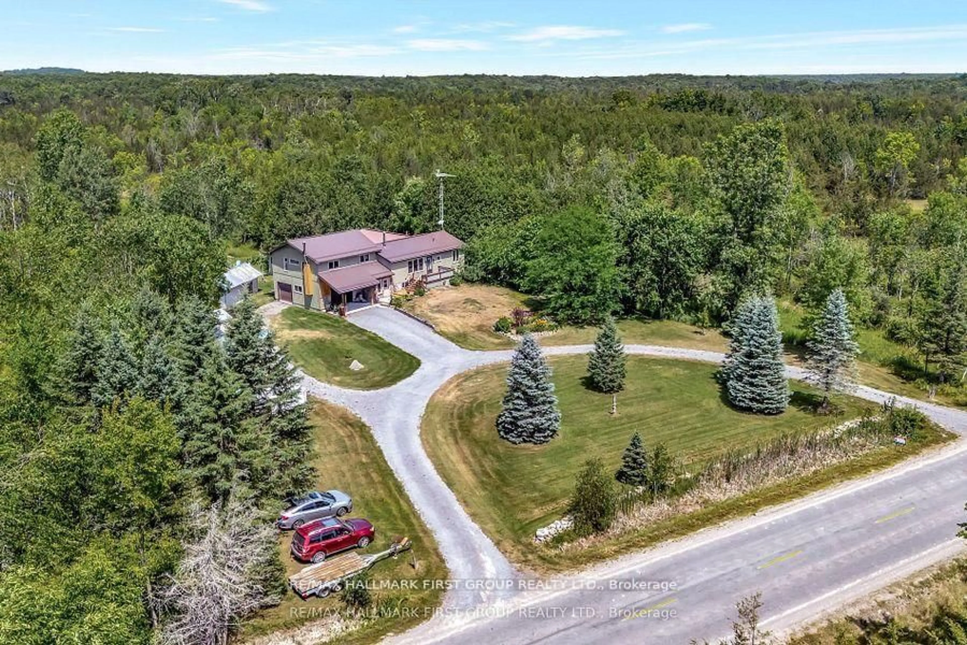 A pic from outside/outdoor area/front of a property/back of a property/a pic from drone, unknown for 1503 Moneymore Rd, Belleville Ontario K0K 2Y0