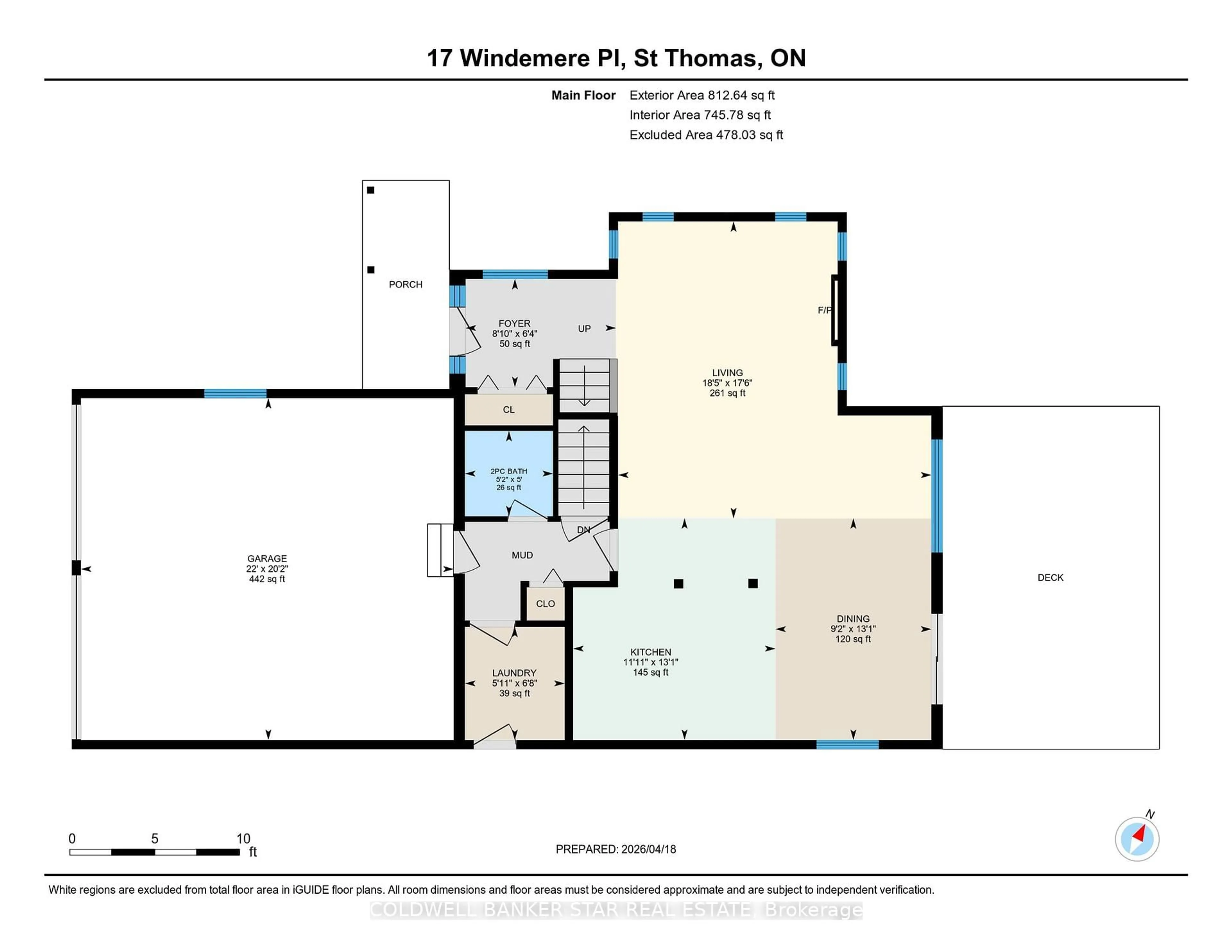 Floor plan for 17 WINDEMERE Pl, St. Thomas Ontario N5R 6H3