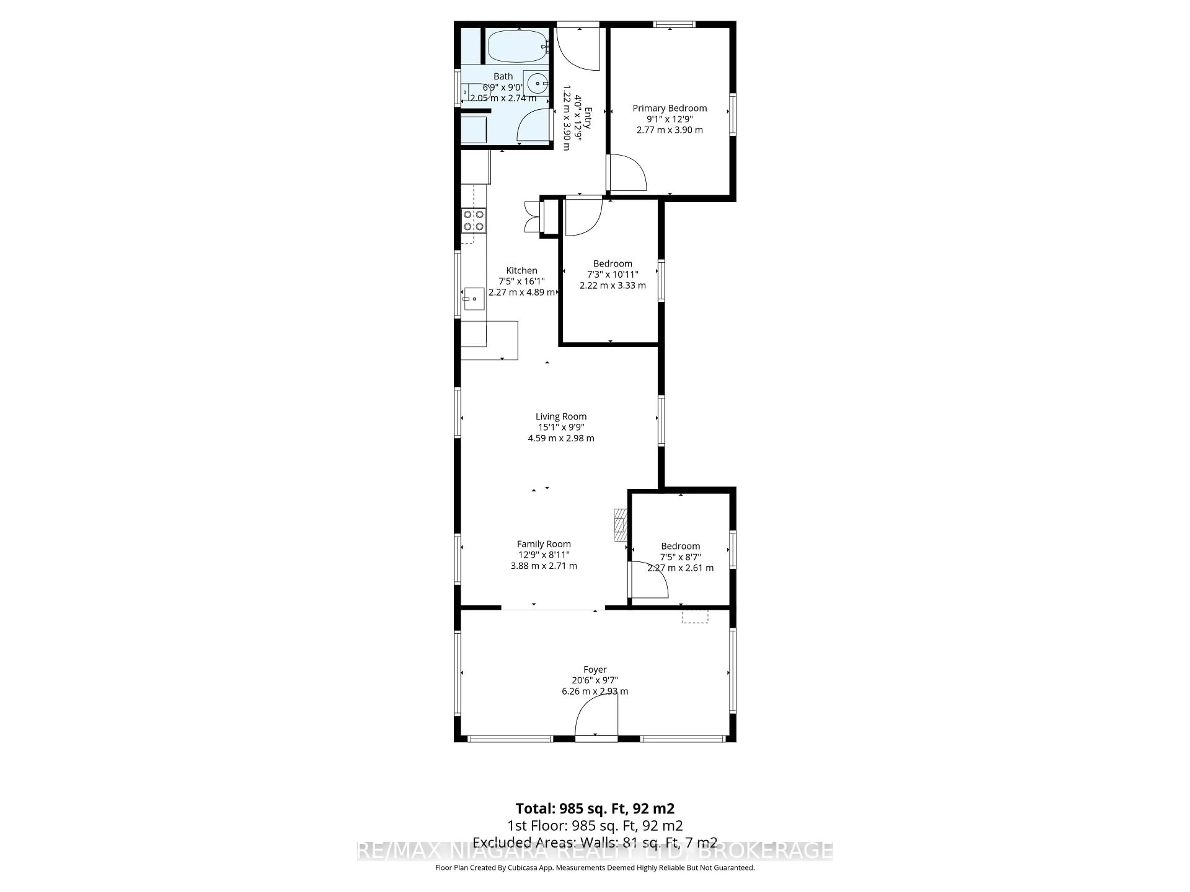 Floor plan for 383 Cherrywood Ave, Fort Erie Ontario L0S 1N0