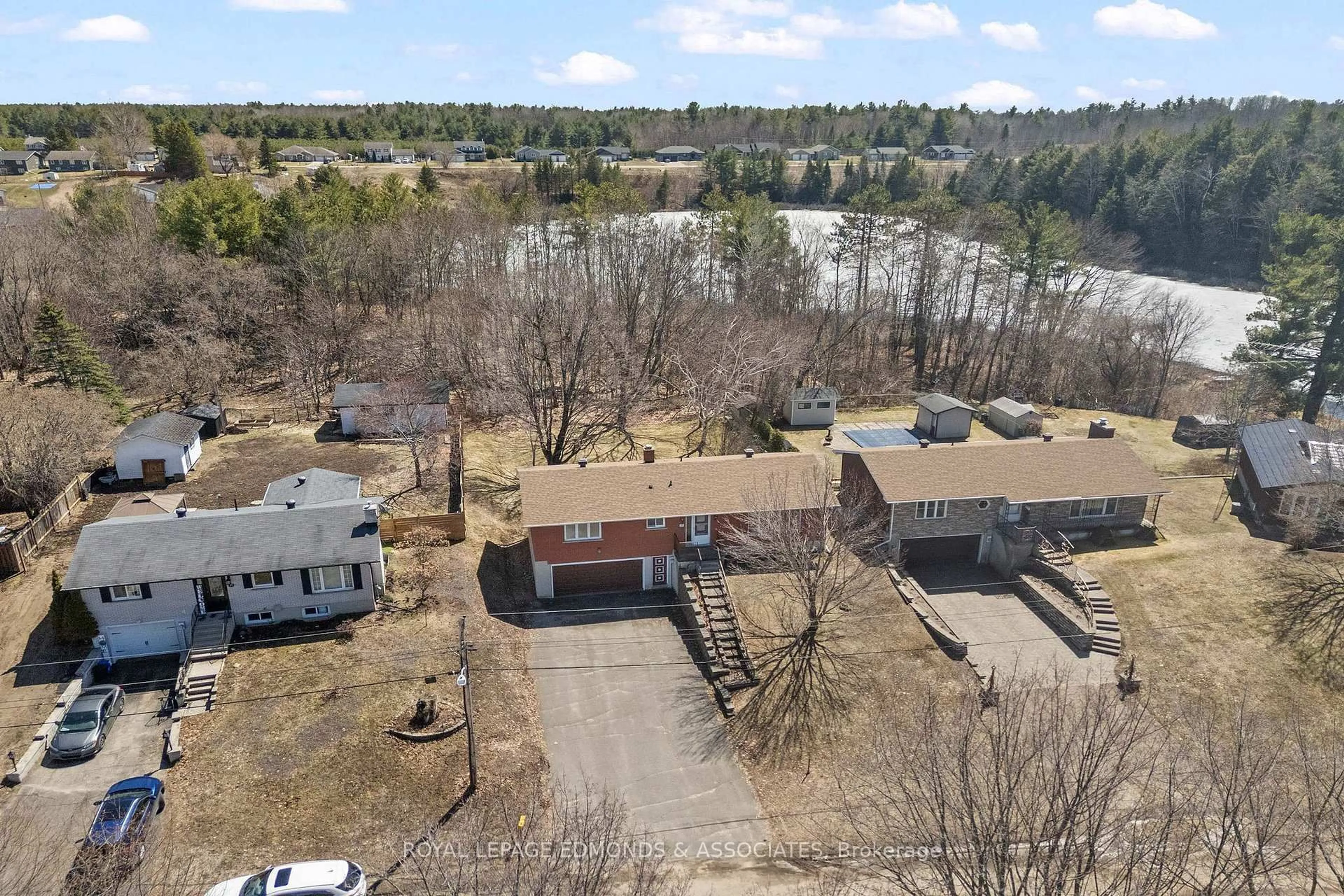 A pic from outside/outdoor area/front of a property/back of a property/a pic from drone, water/lake/river/ocean view for 35 Harris Cres, Beachburg Ontario K0J 1C0