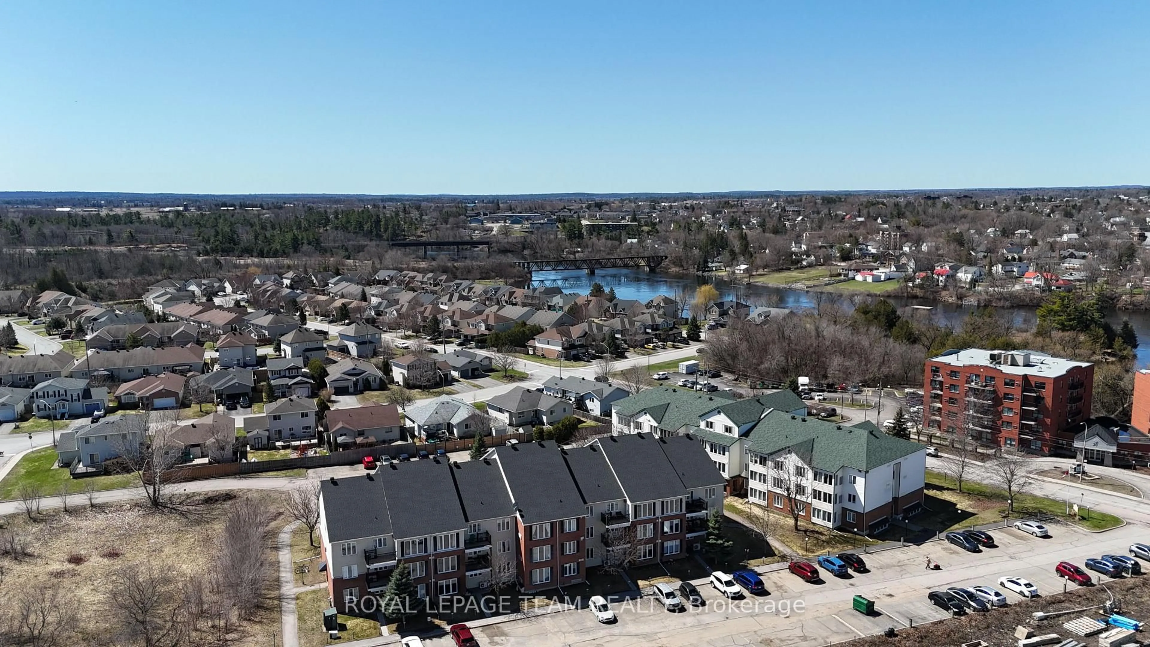 A pic from outside/outdoor area/front of a property/back of a property/a pic from drone, water/lake/river/ocean view for 16 Sheffield St #109, Arnprior Ontario K7S 0A2