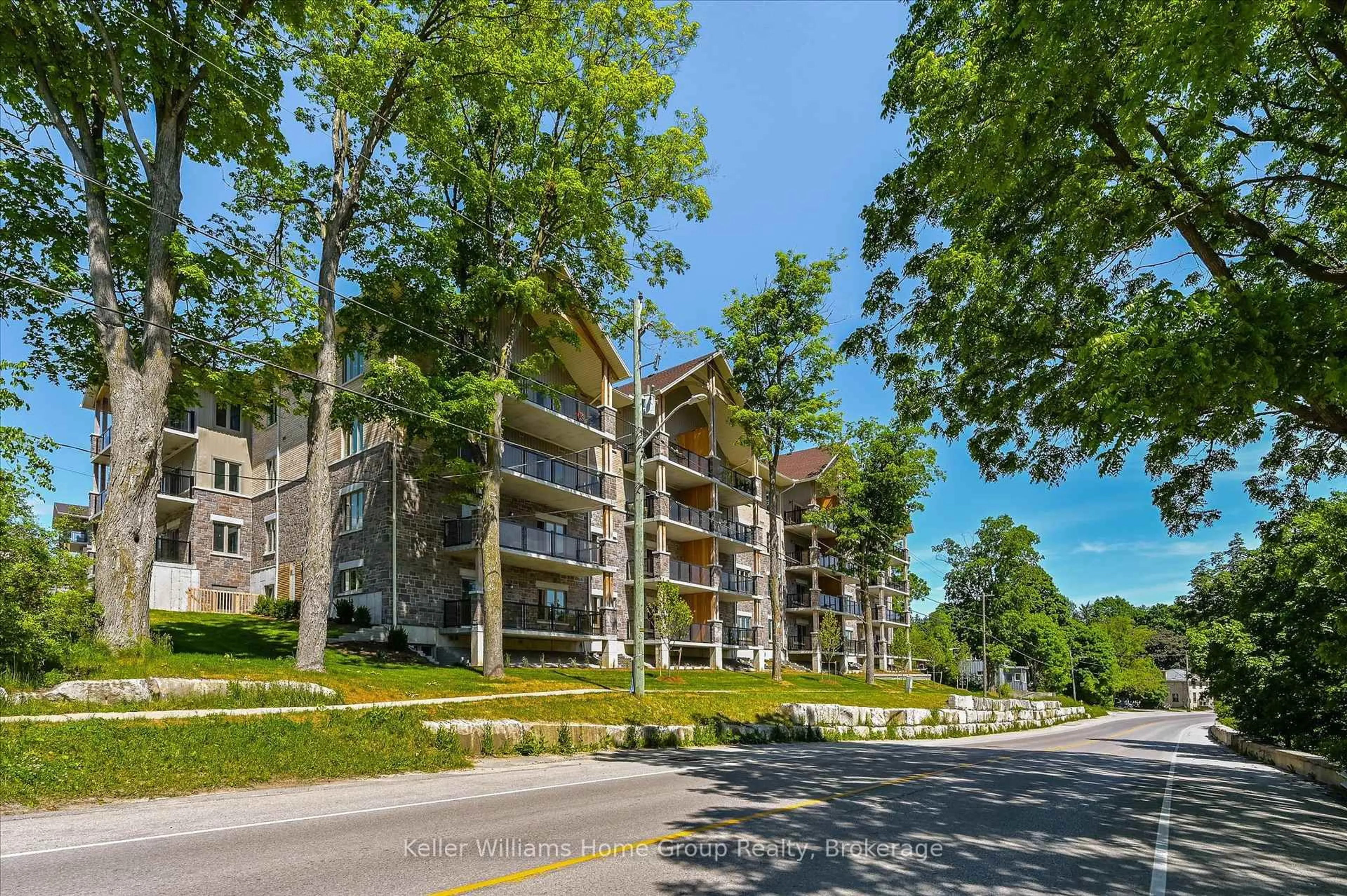 A pic from outside/outdoor area/front of a property/back of a property/a pic from drone, unknown for 19 Stumpf St #201, Centre Wellington Ontario N0B 1S0