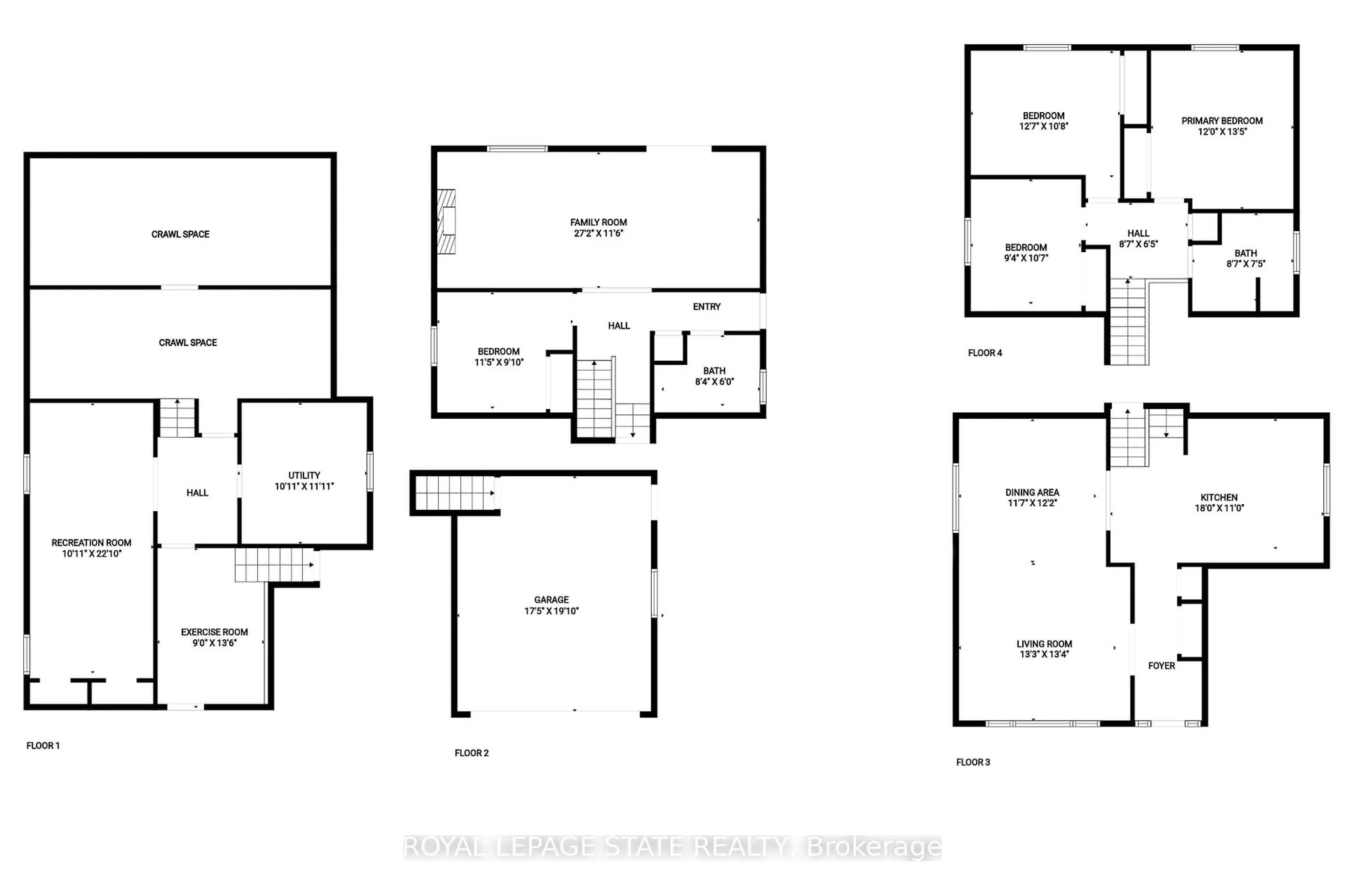 Floor plan for 97 Albion Falls Blvd, Hamilton Ontario L8W 1R4