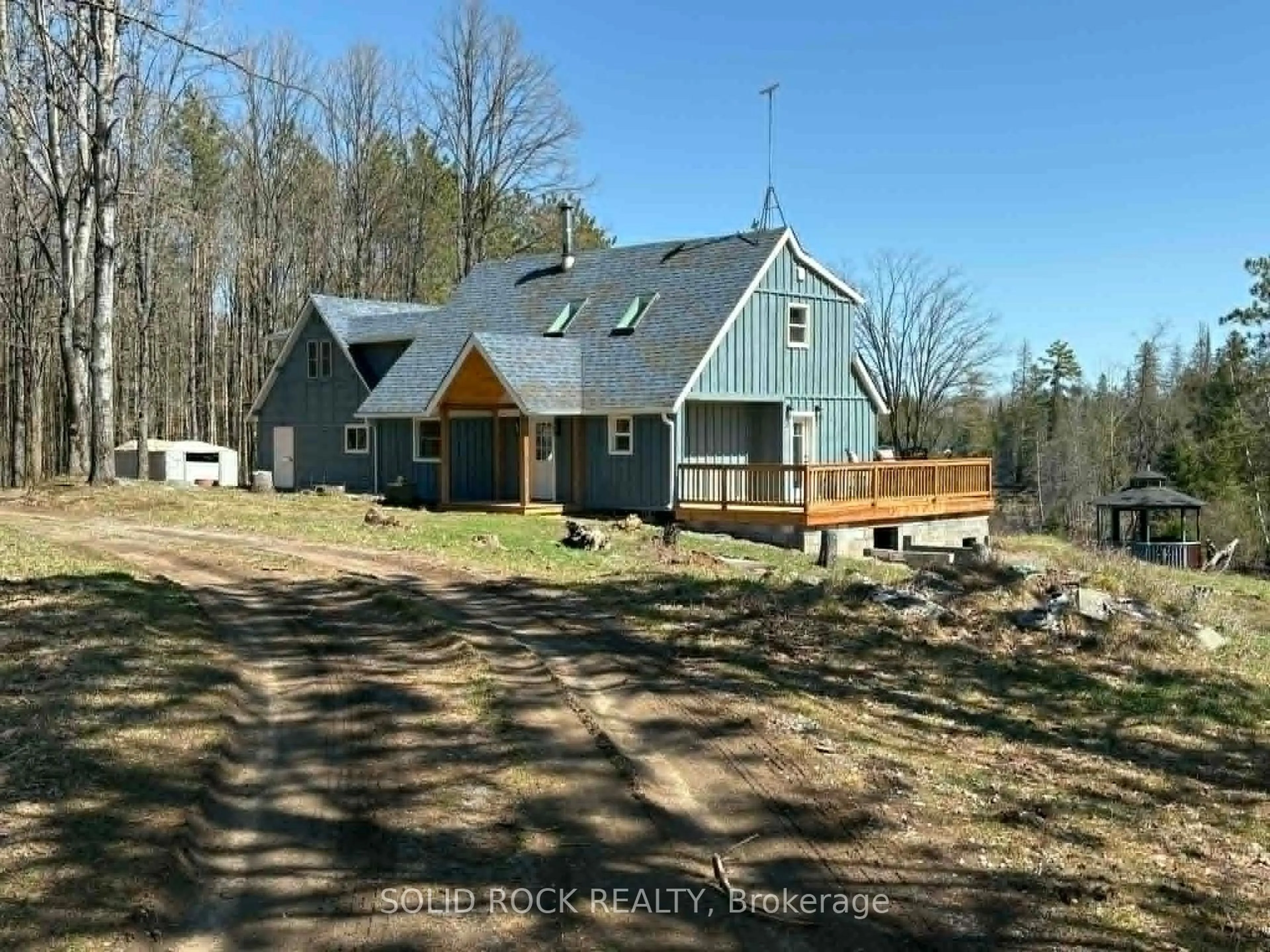 A pic from outside/outdoor area/front of a property/back of a property/a pic from drone, water/lake/river/ocean view for 1802 Centre Line Rd, Limoges Ontario K0K 2M0