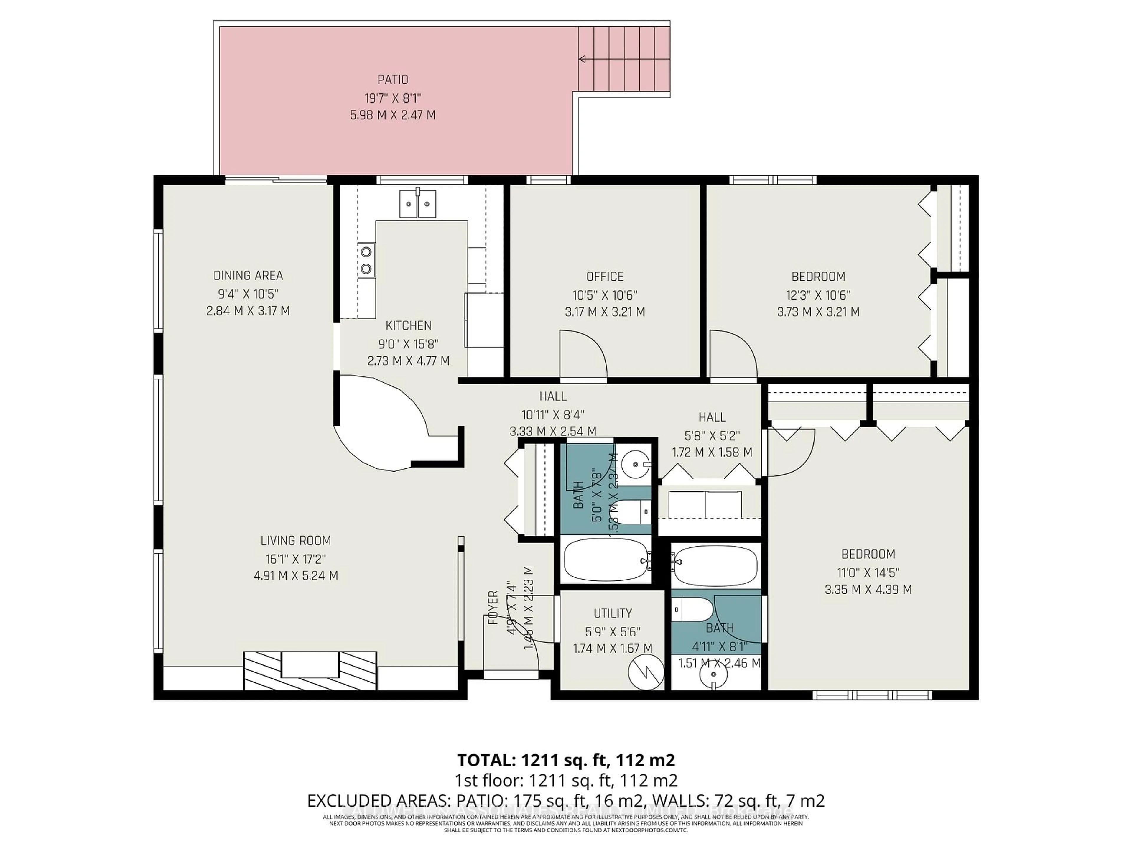 Floor plan for 33 Charles St #3, Ottawa Ontario K1M 1R3