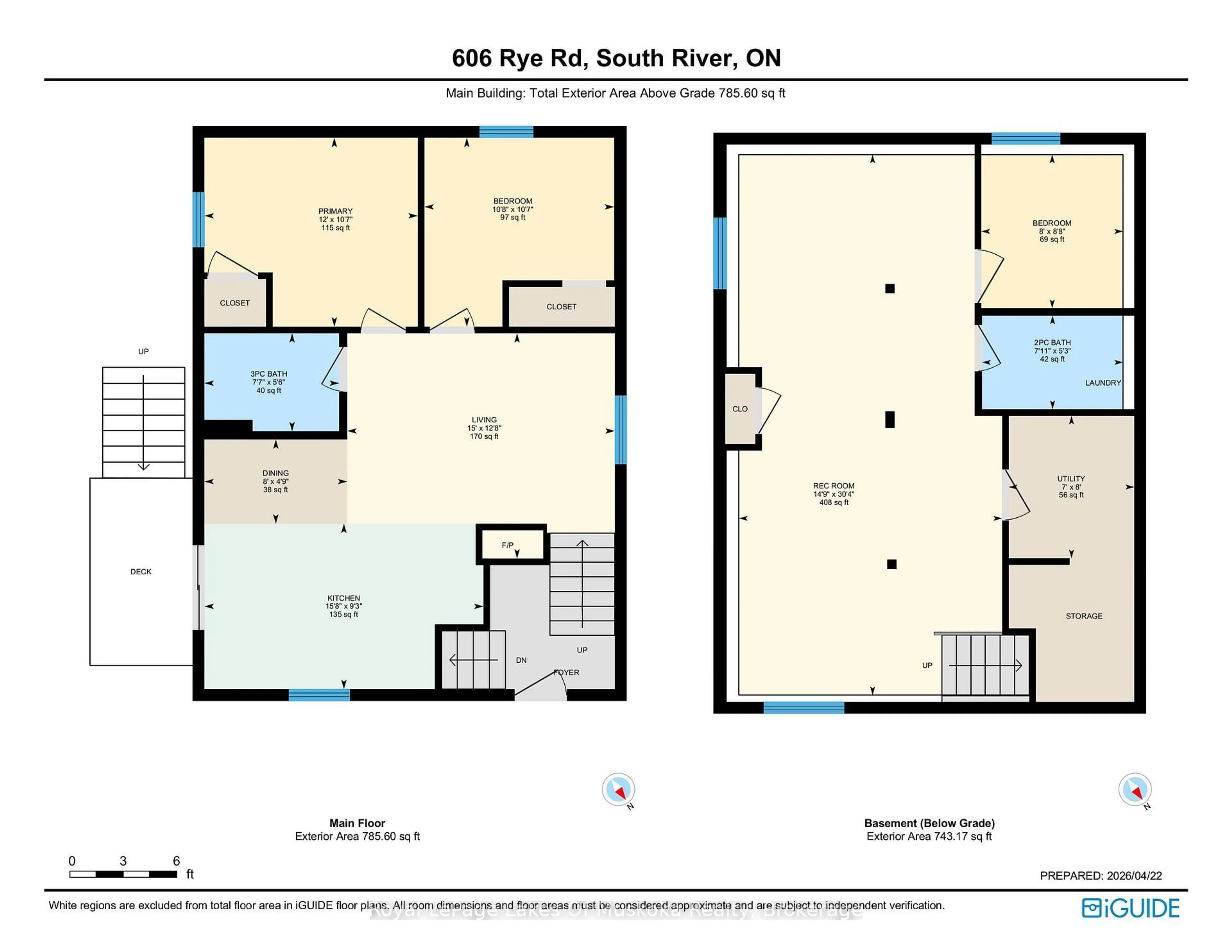 Floor plan for 606 Rye Rd, Parry Sound Remote Area Ontario P0A 1X0