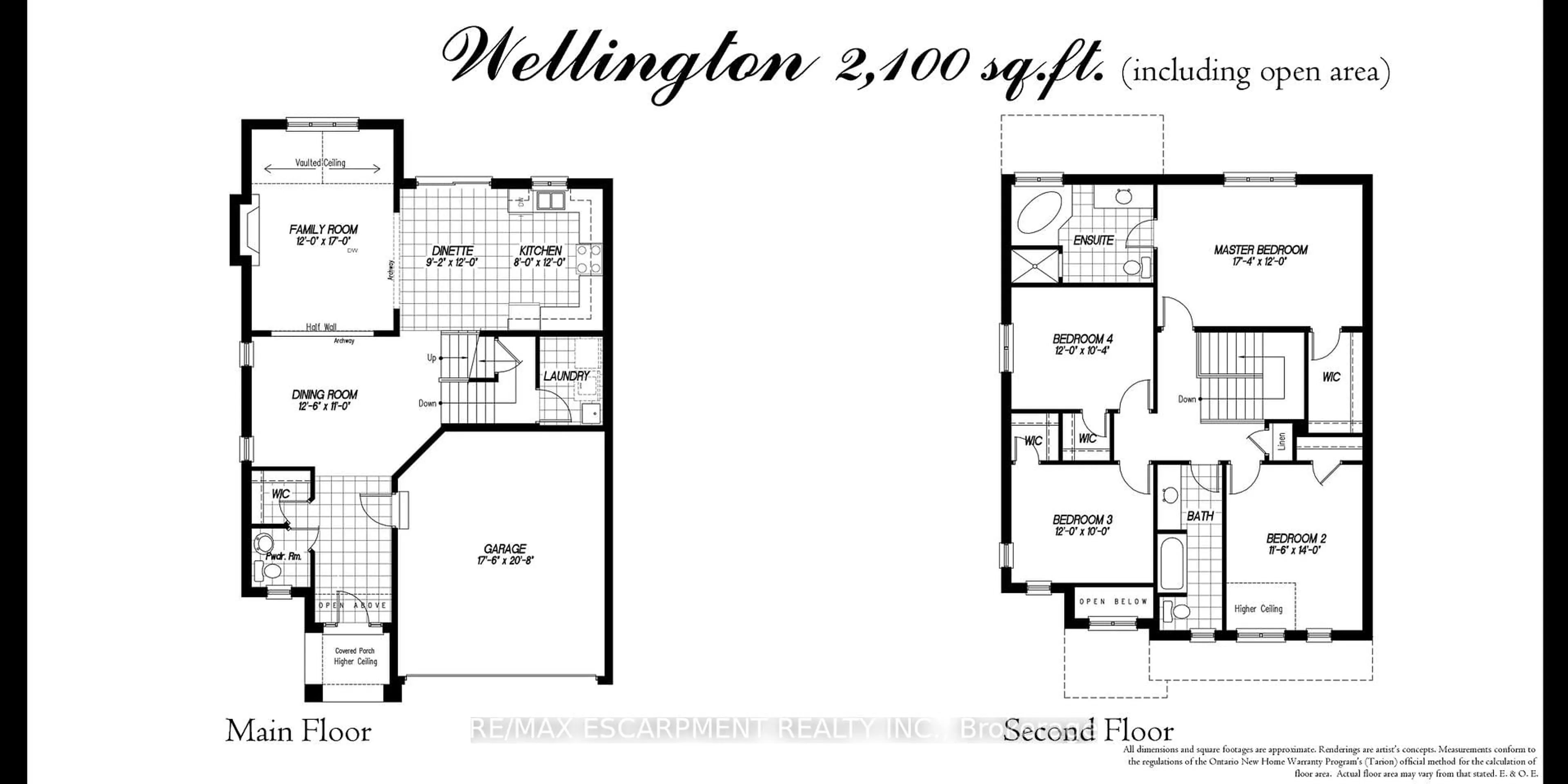 Floor plan for Lot 15 Kellogg Ave, Hamilton Ontario L0R 1W0