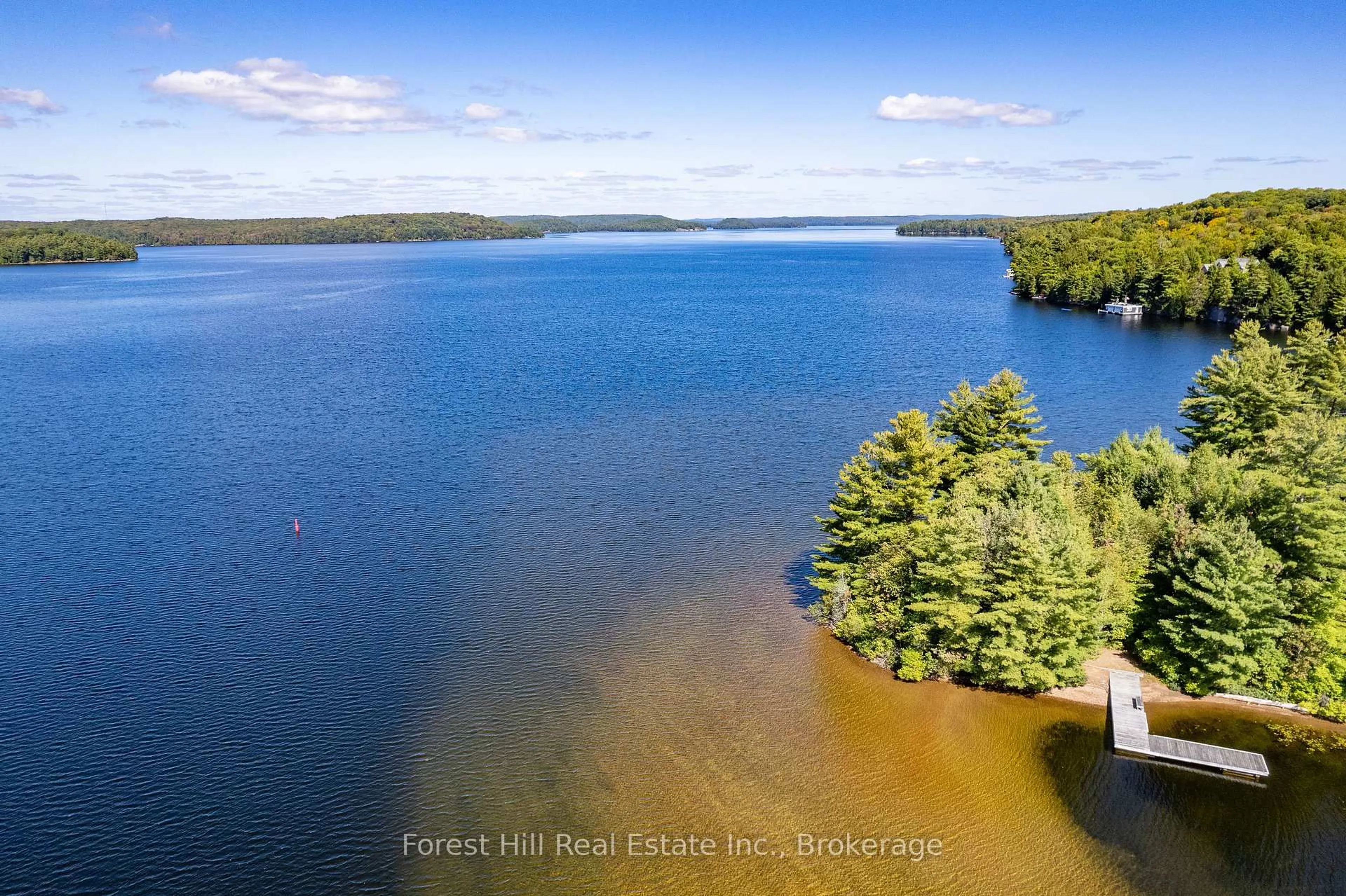 A pic from outside/outdoor area/front of a property/back of a property/a pic from drone, water/lake/river/ocean view for 2991 Muskoka Rd 117 Rd #2, Lake of Bays Ontario P0B 1A0