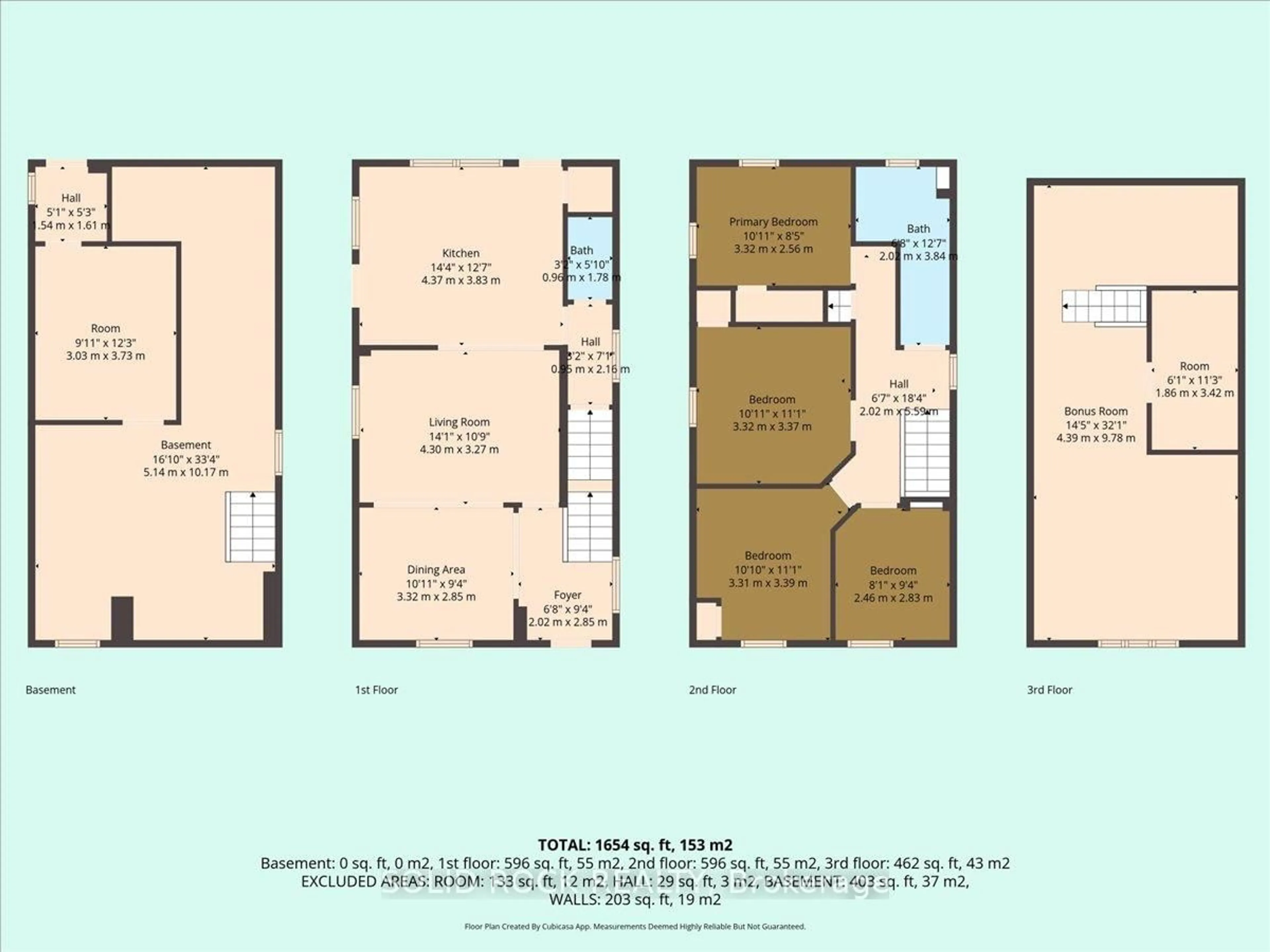 Floor plan for 513 Romaine St, Peterborough Ontario K9J 2C8