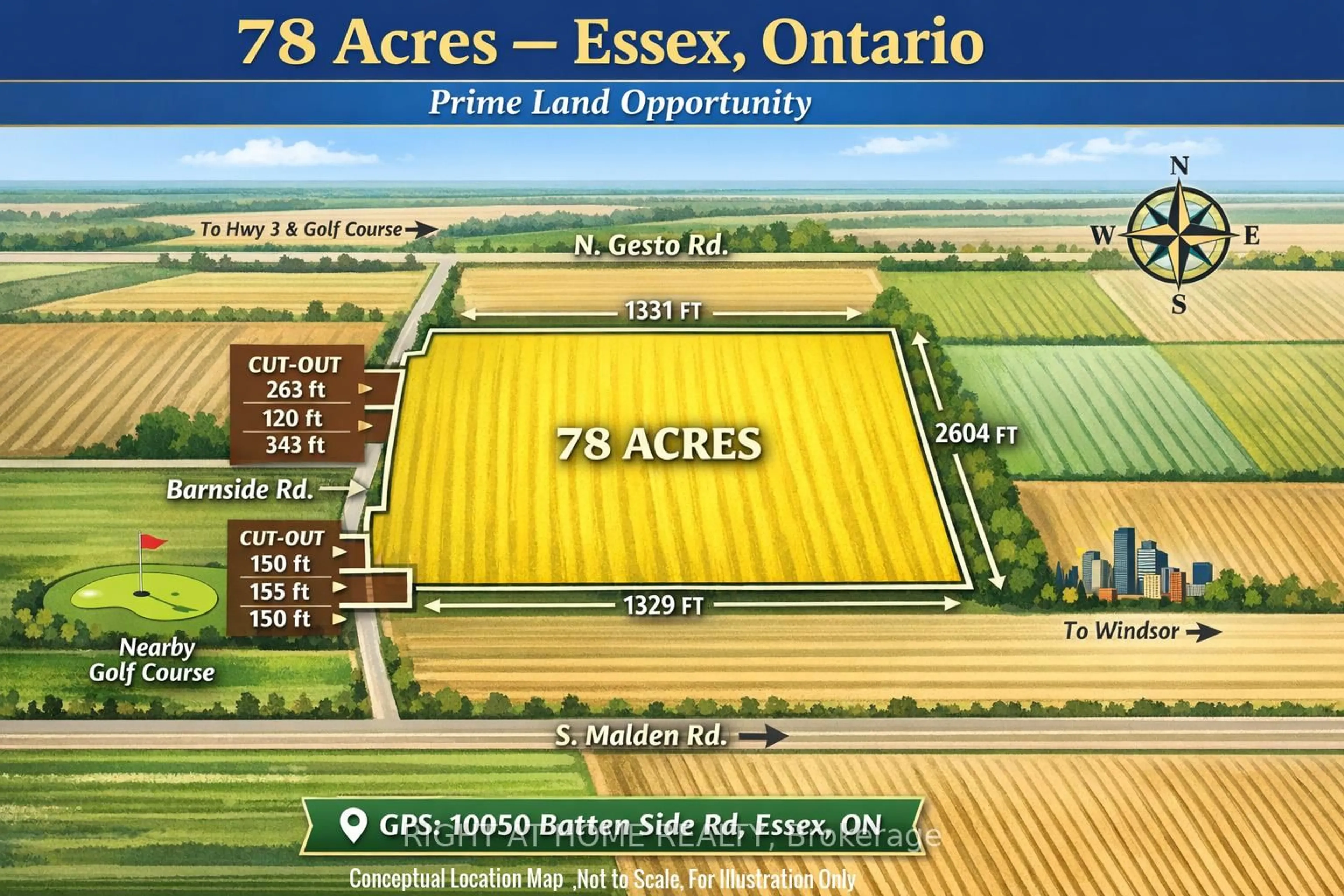 Unknown for PT LT 30 CON Batten Side Rd, Essex Ontario N8M 2X6