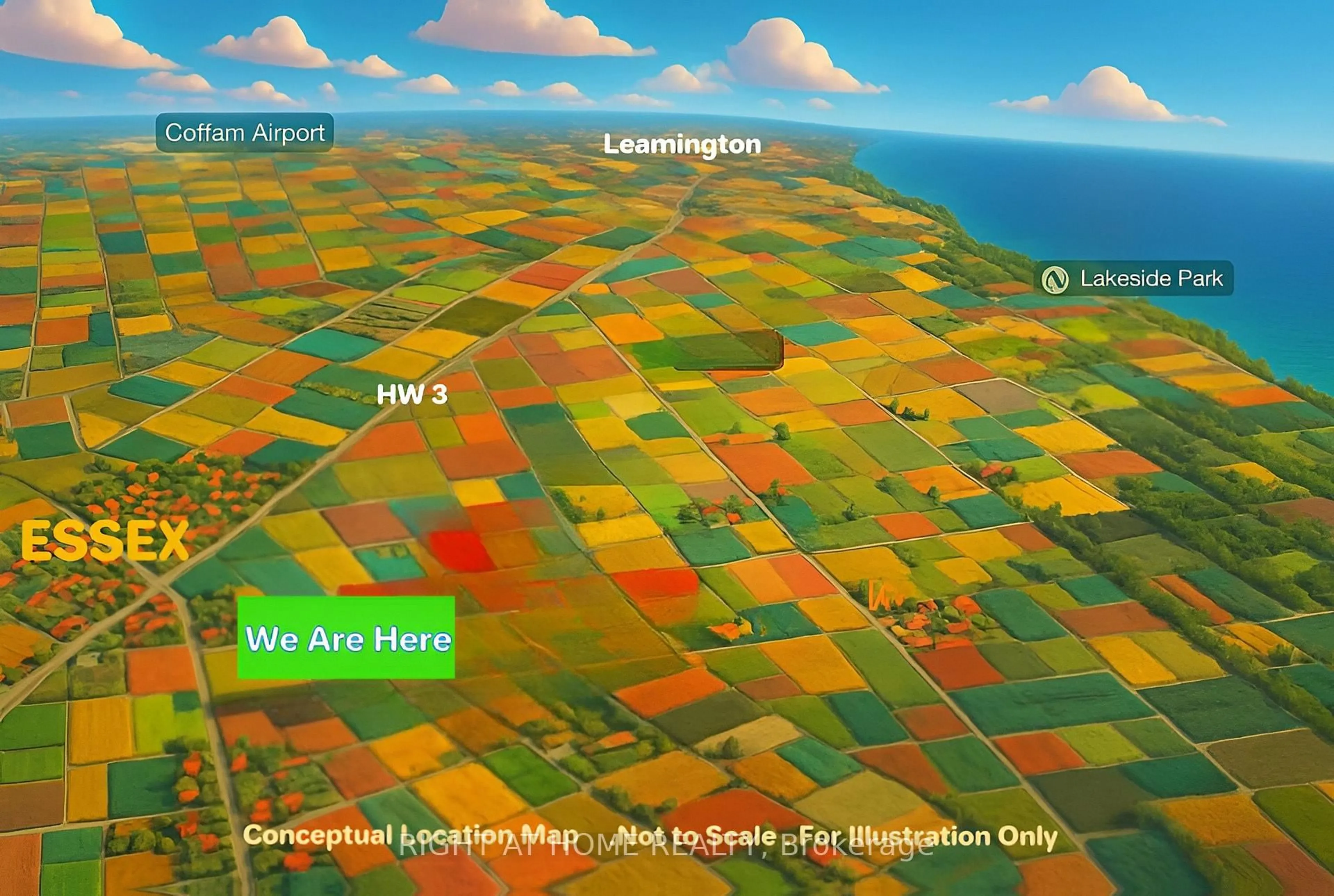 Picture of a map for PT LT 30 CON Batten Side Rd, Essex Ontario N8M 2X6