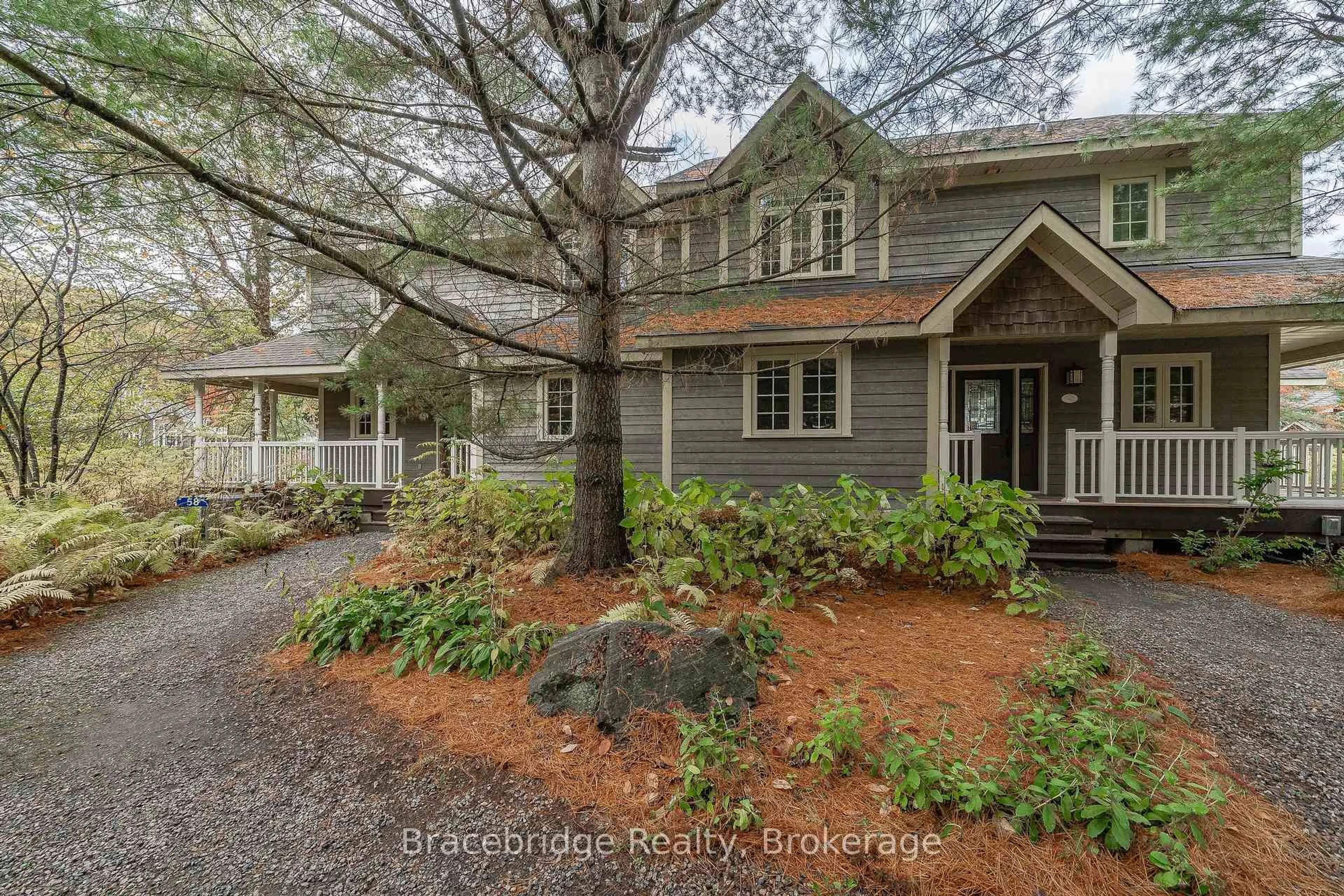 Home with vinyl exterior material, street for 3876 Muskoka Rd 118 Highway #Carling 8 W9, Muskoka Lakes Ontario P0B 1J0