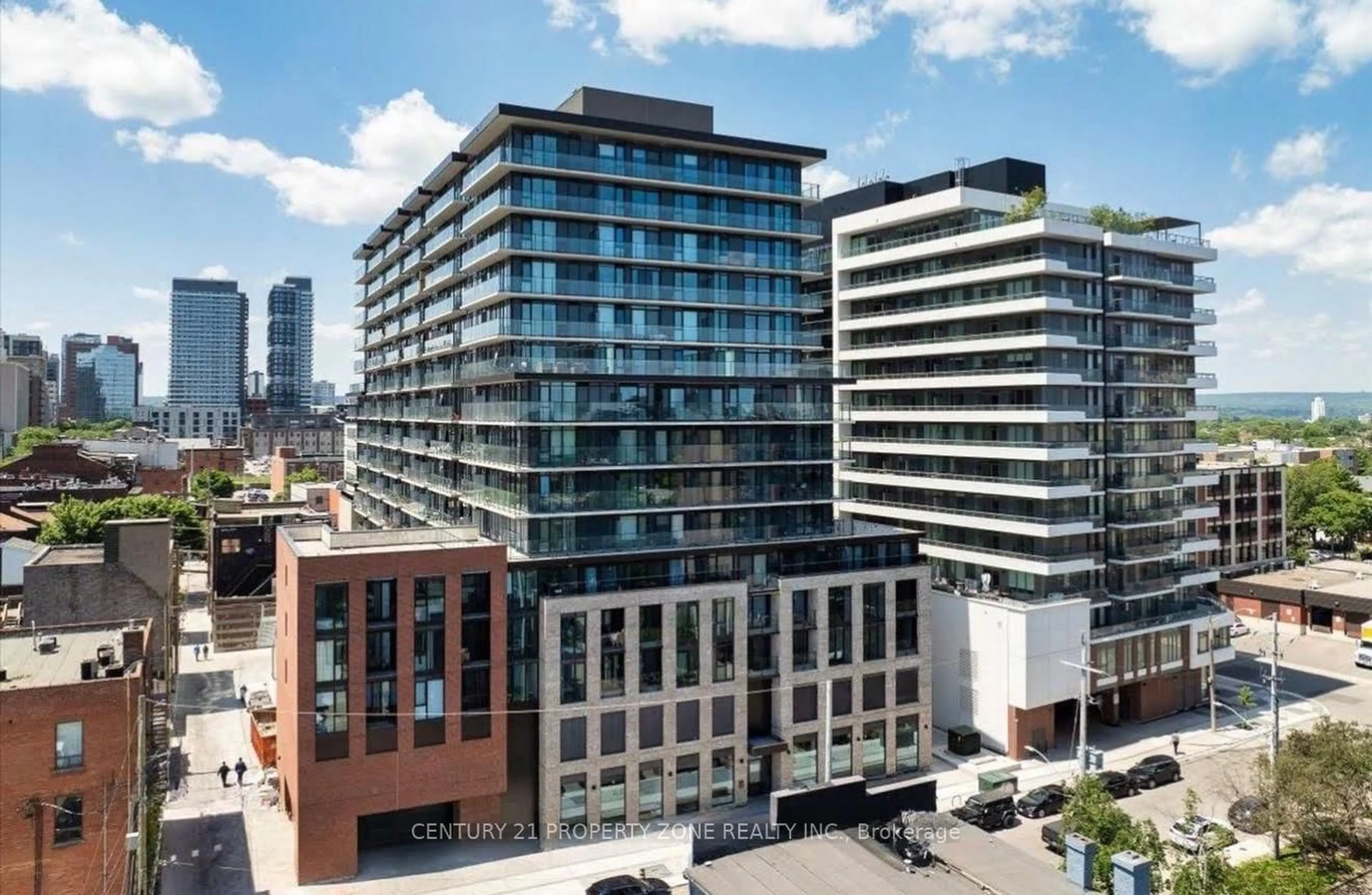 A pic from outside/outdoor area/front of a property/back of a property/a pic from drone, city buildings view from balcony for 1 Jarvis St #1019, Hamilton Ontario L8R 3J2