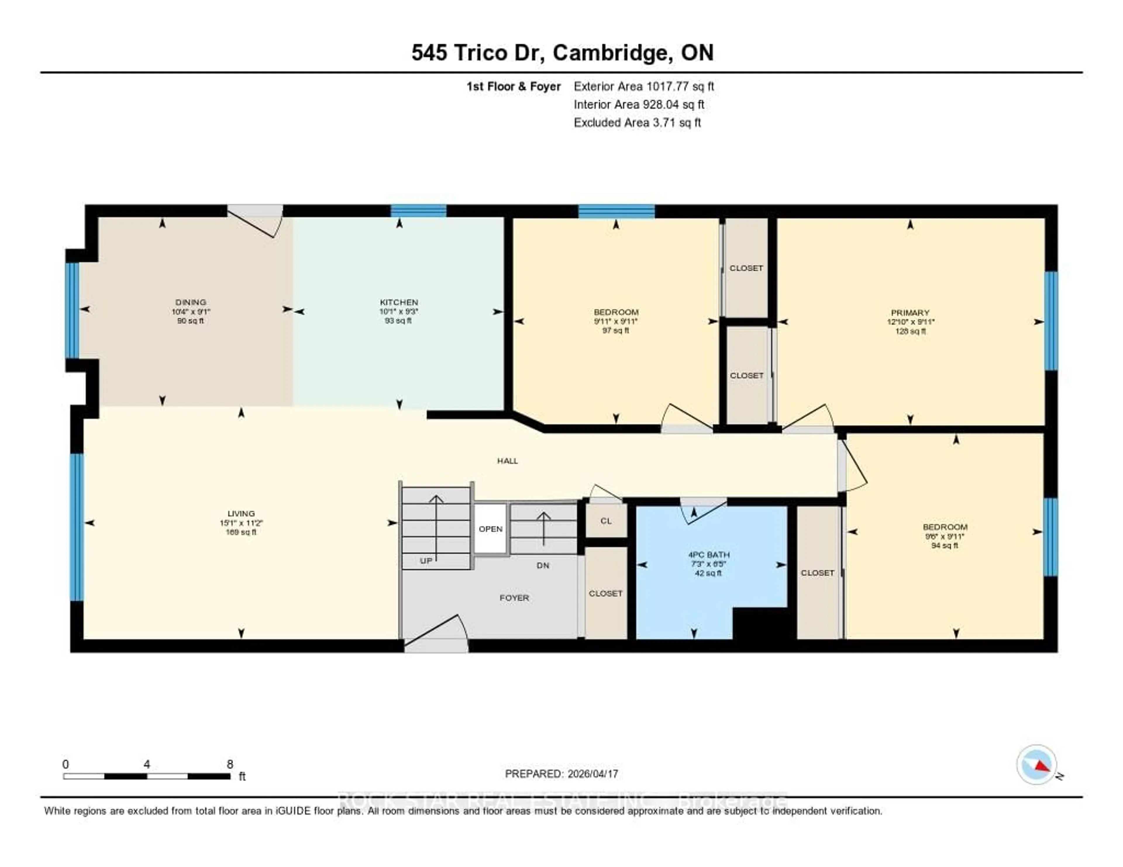 Floor plan for 545 Trico Dr, Cambridge Ontario N3H 5M7