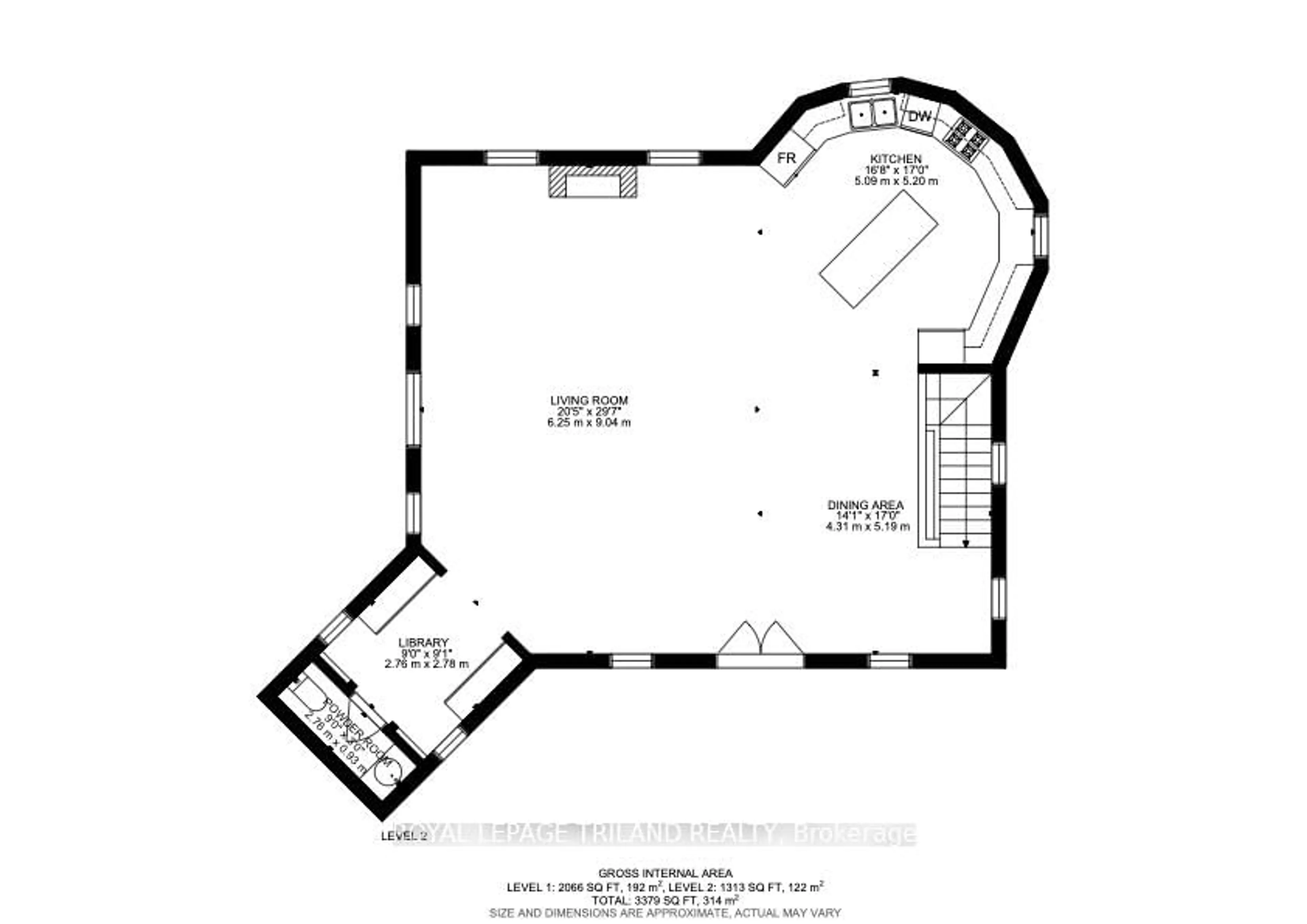 Floor plan for 32153 Sylvan Rd, North Middlesex Ontario N0M 2K0