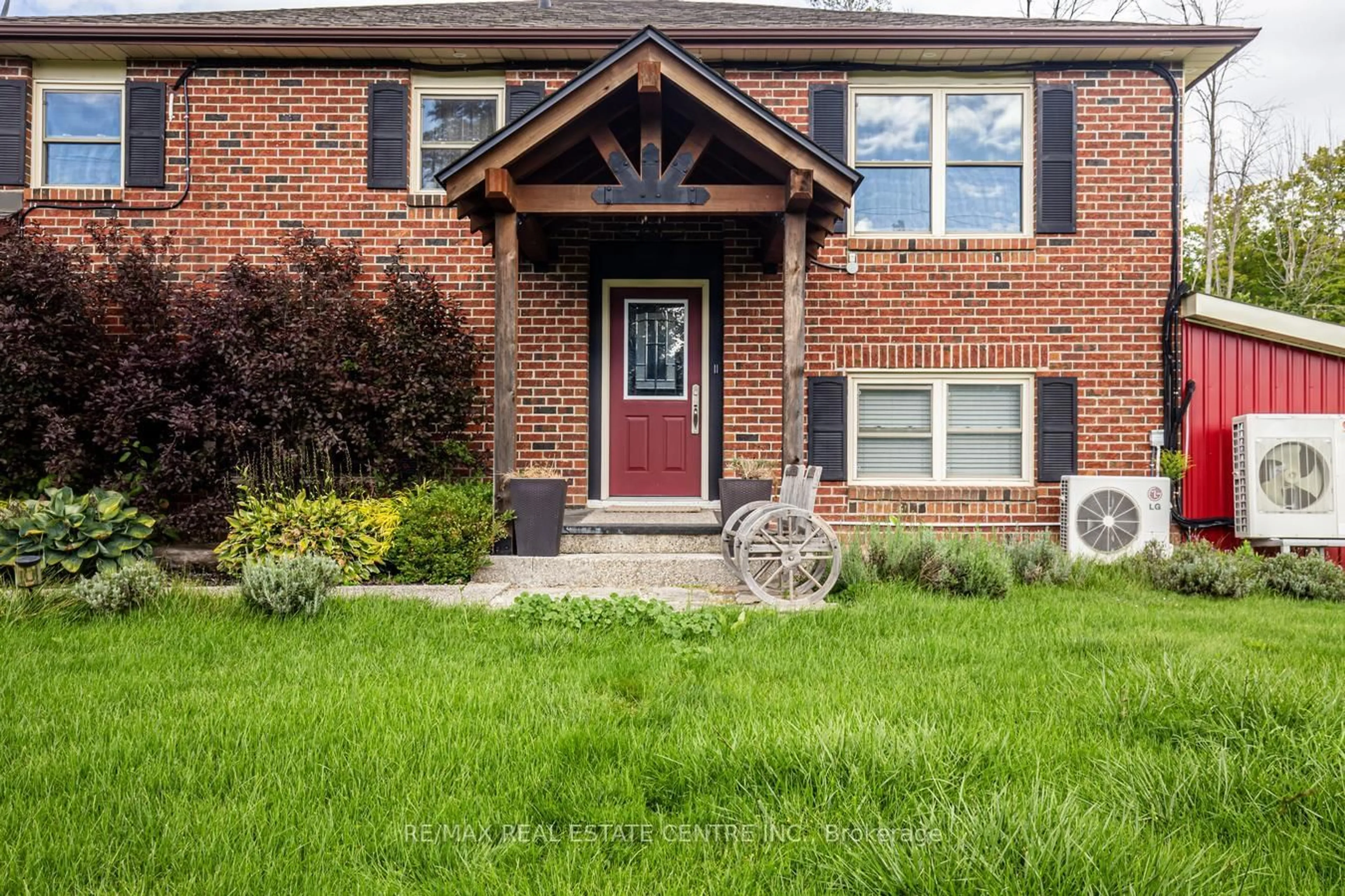 Home with brick exterior material, street for 9438 Wellington Rd 42 Rd, Erin Ontario N0B 1H0