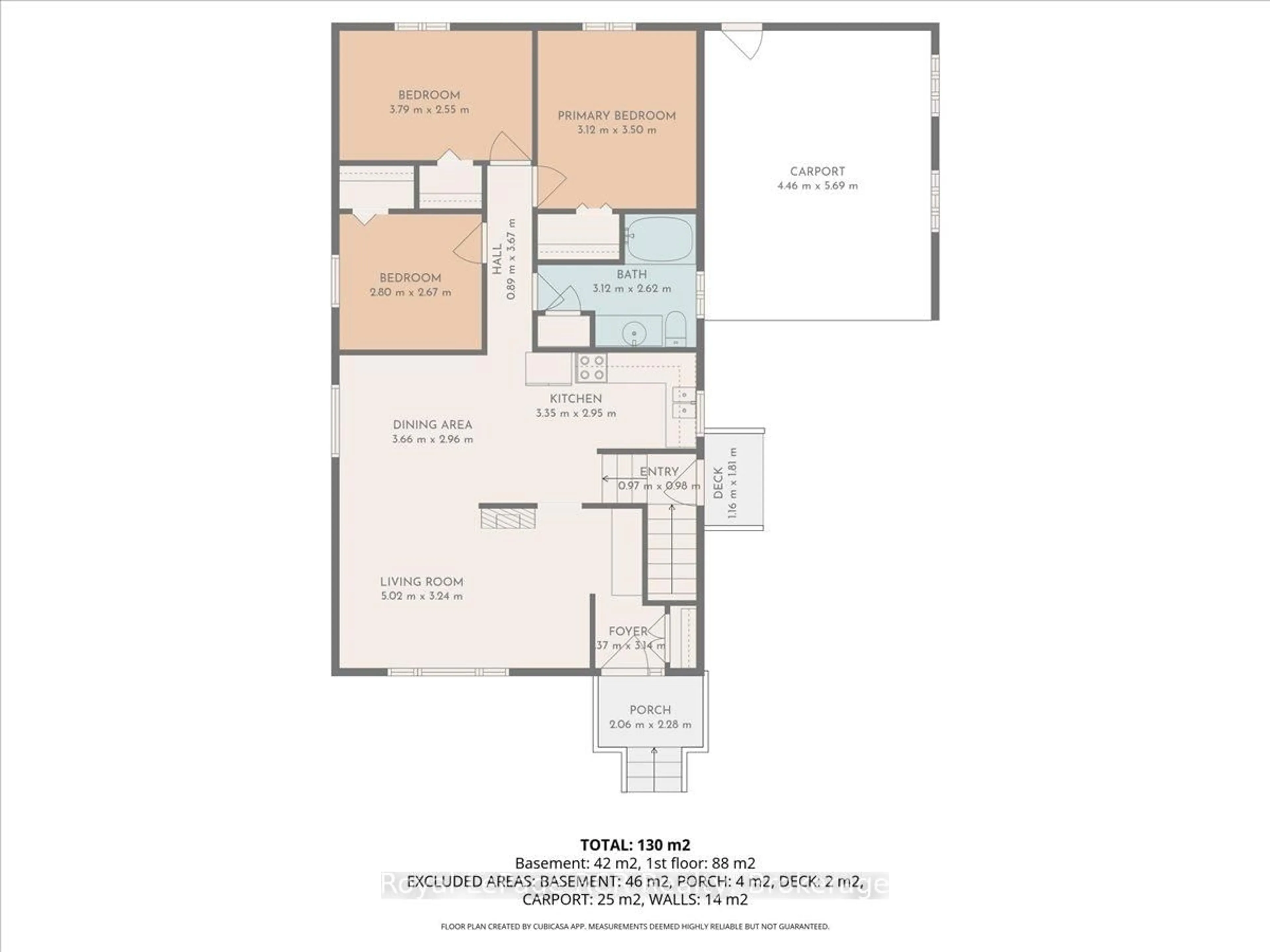 Floor plan for 557 2nd A St, Hanover Ontario N4N 3P6