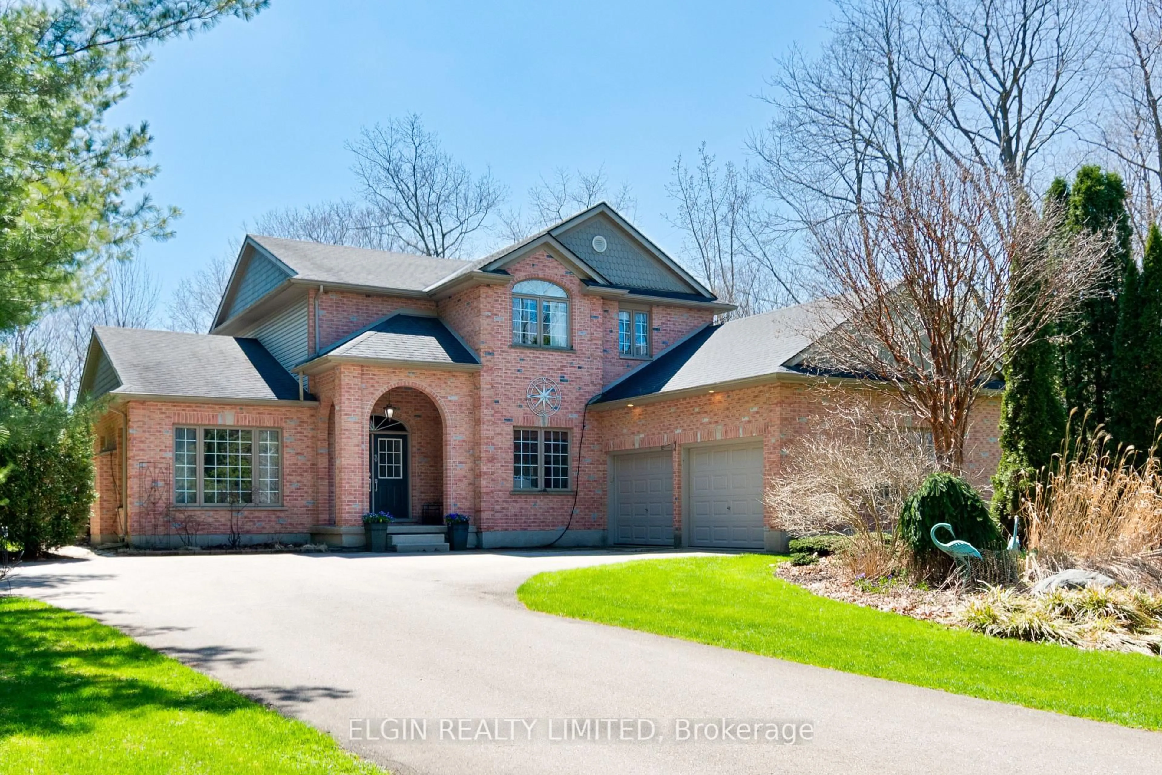 Home with brick exterior material, street for 46485 Sparta Line, Central Elgin Ontario N0L 2H0