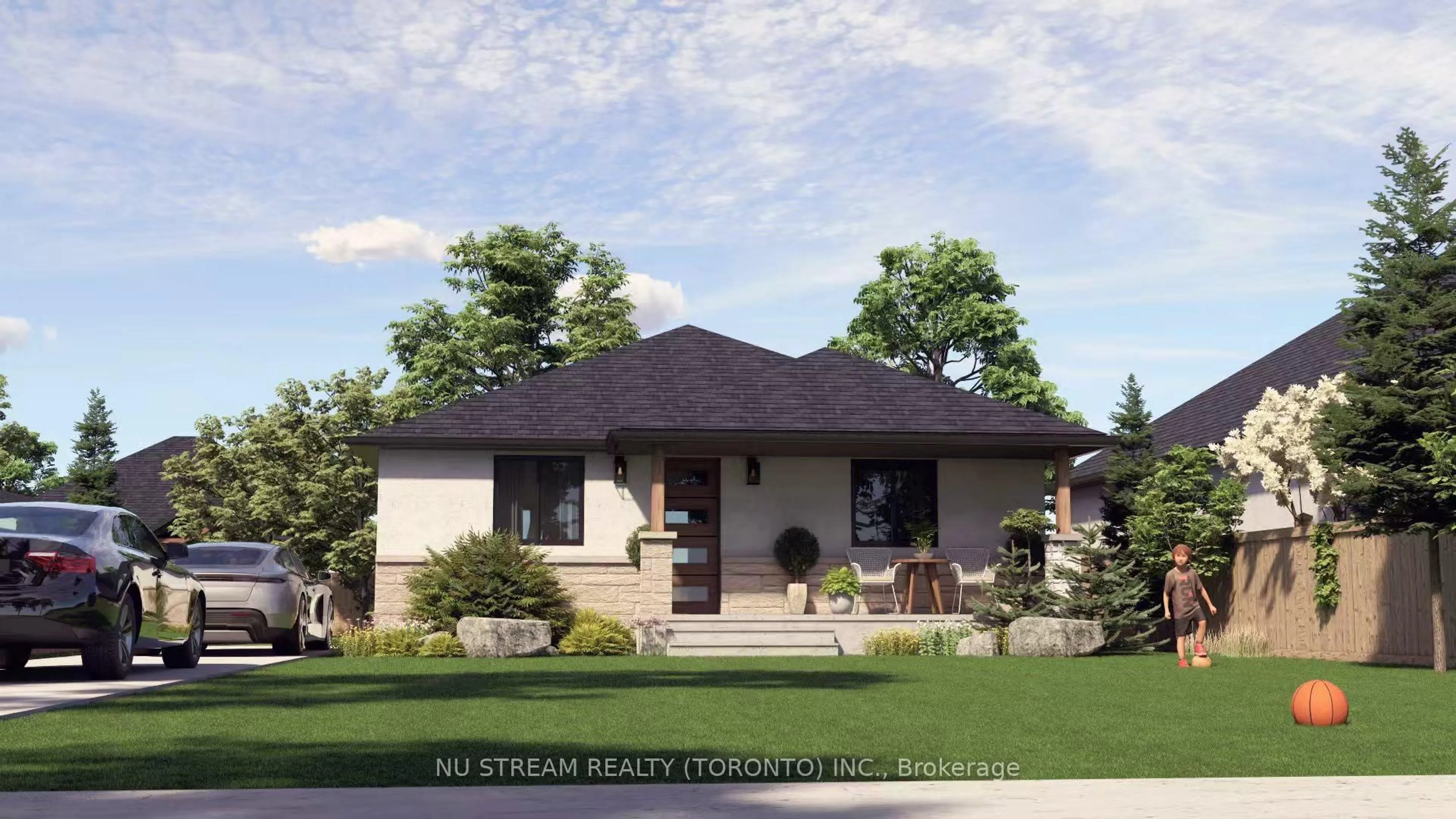 Home with vinyl exterior material, street for 160 Ambassador Beach Rd #Lot 48, Windsor Ontario N0R 1G0