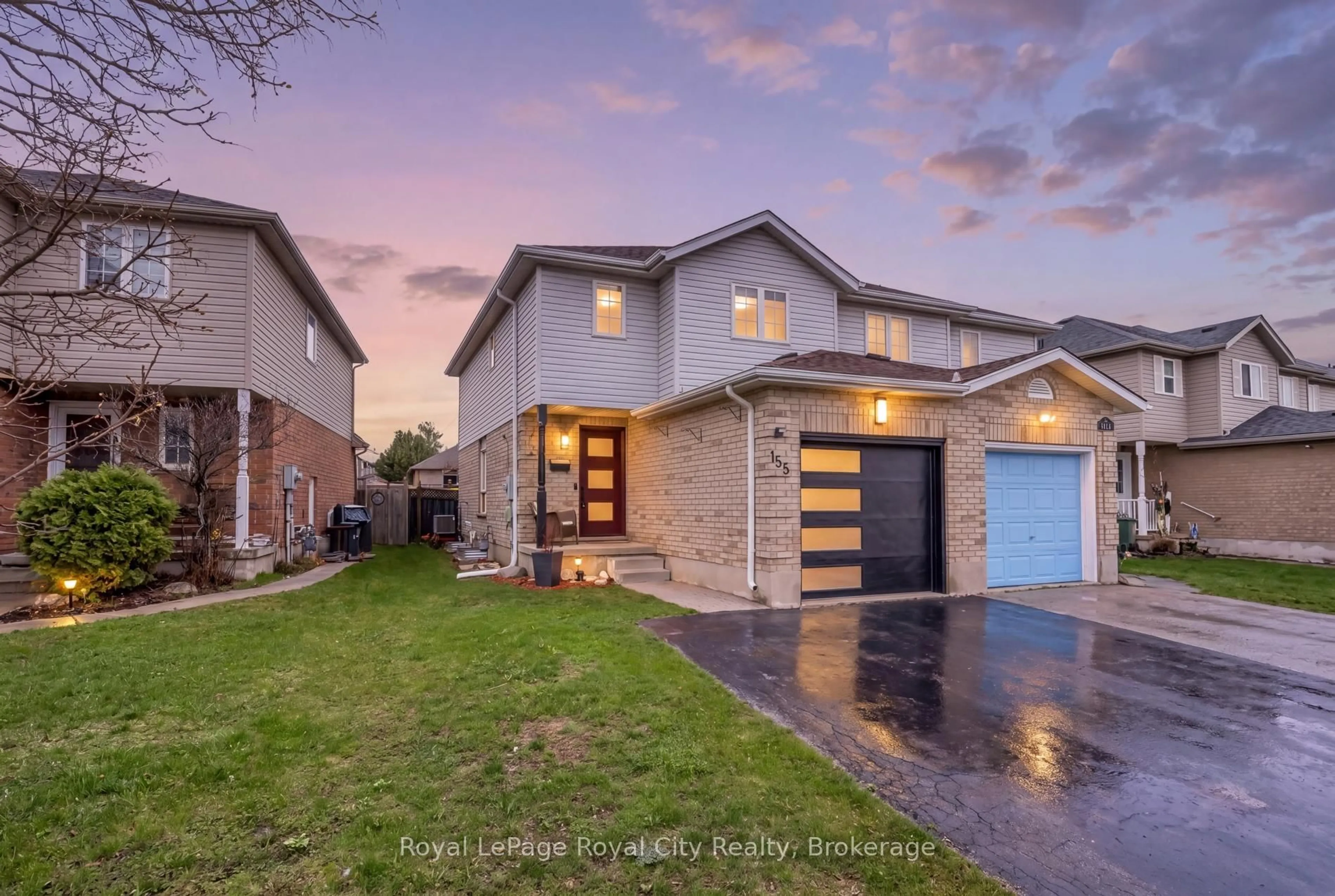 Home with brick exterior material, street for 155 Stephanie Dr, Guelph Ontario N1K 1X7