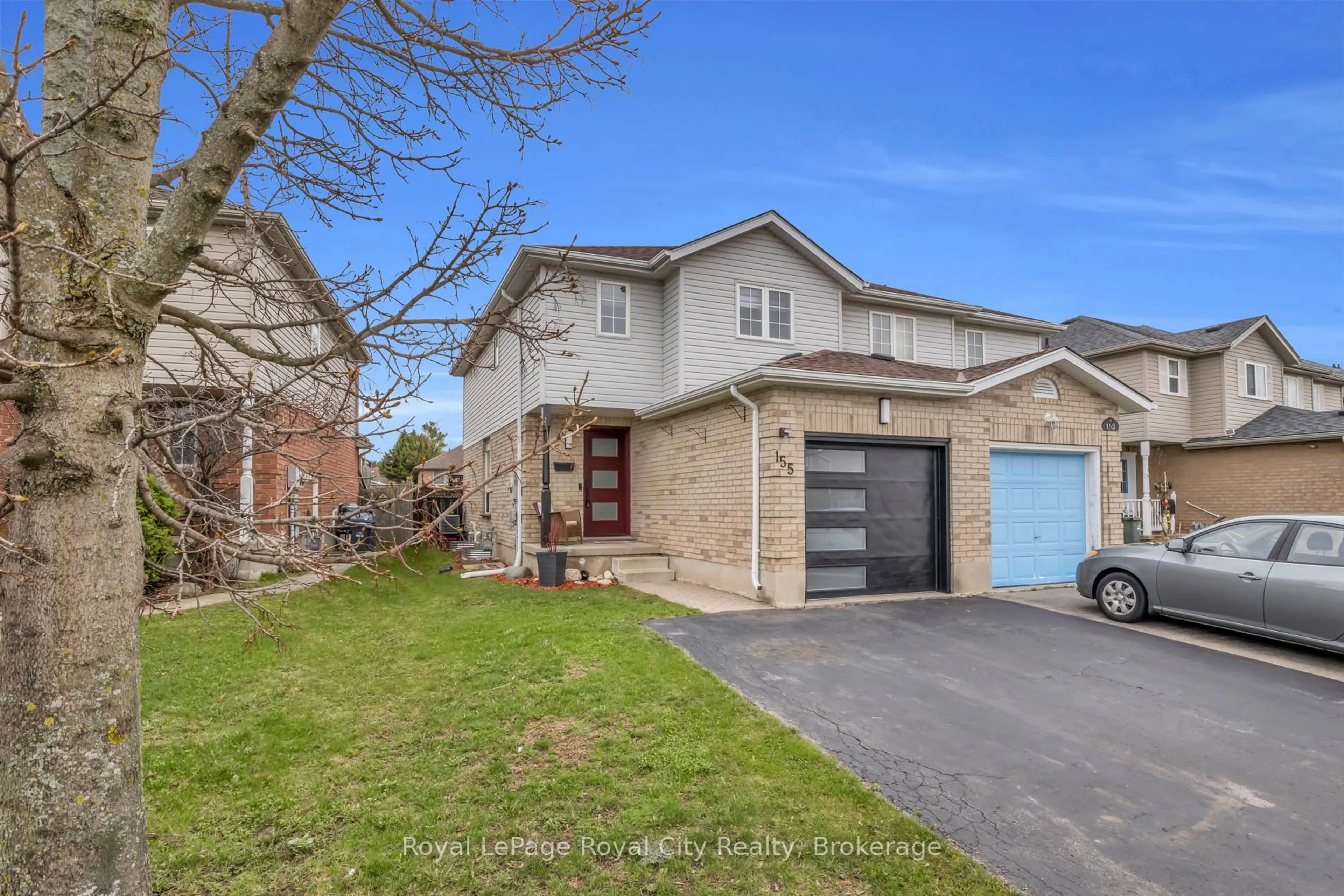 Home with brick exterior material, street for 155 Stephanie Dr, Guelph Ontario N1K 1X7